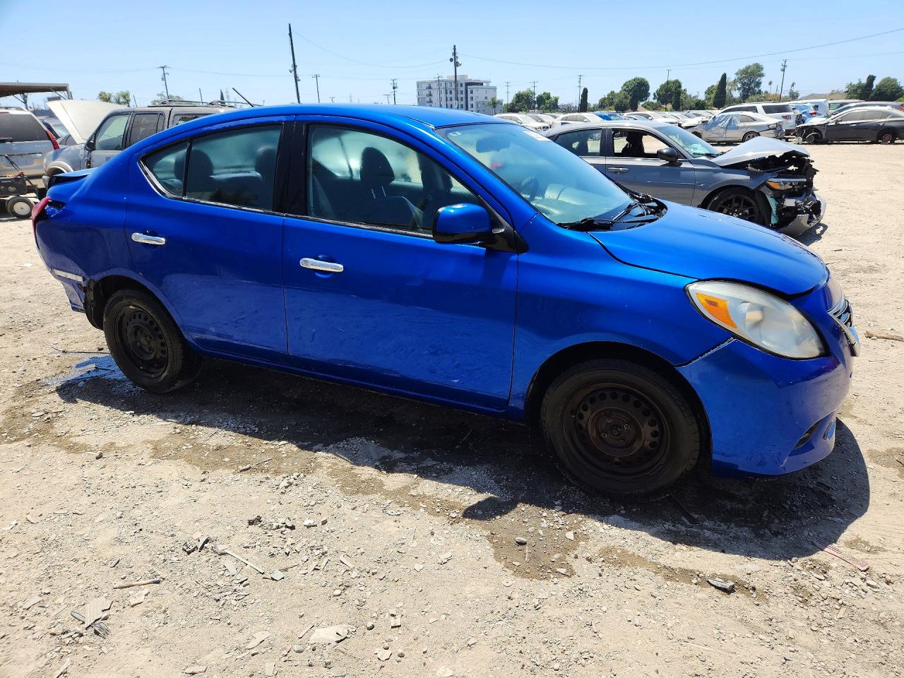 2012 Nissan Versa 1.6 S Blue vin: 3N1CN7AP0CL911619