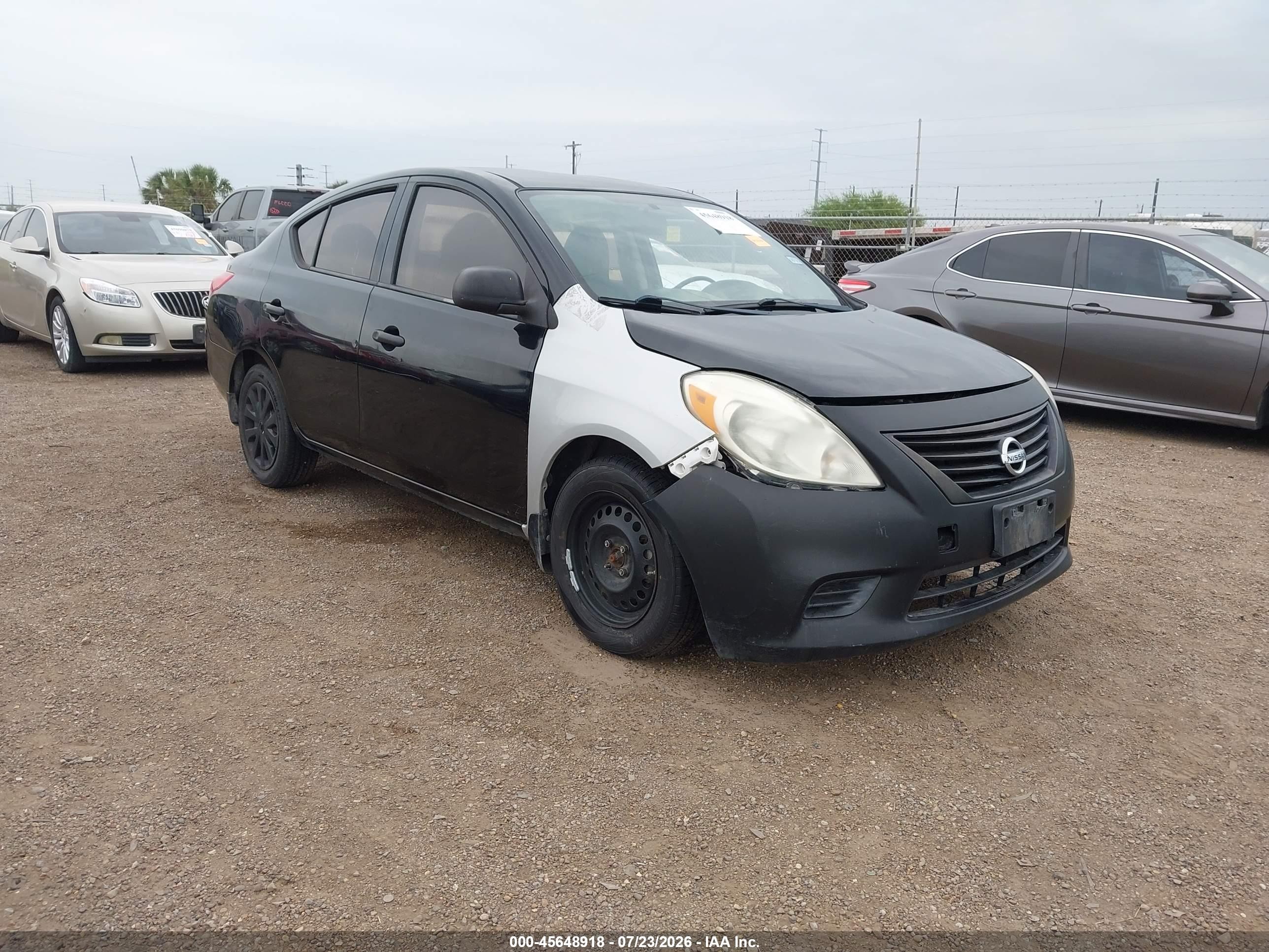 2012 Nissan Versa 1.6 S Black vin: 3N1CN7AP0CL943177