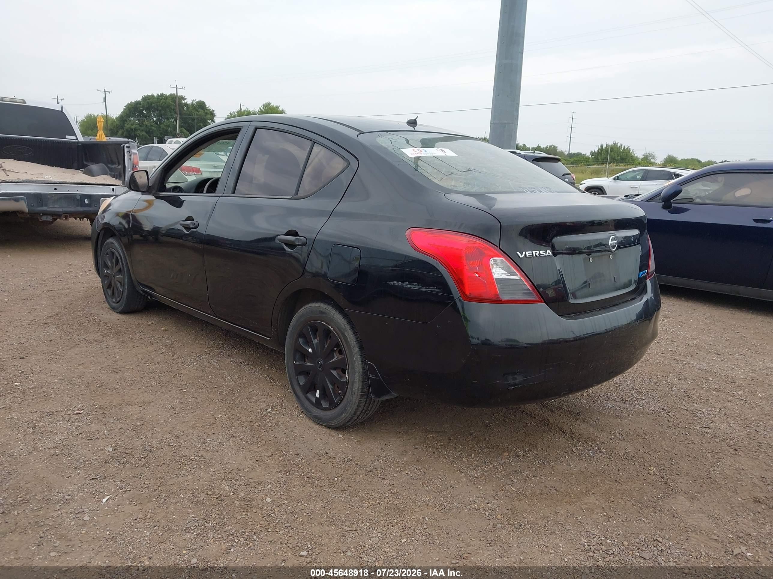 2012 Nissan Versa 1.6 S Black vin: 3N1CN7AP0CL943177