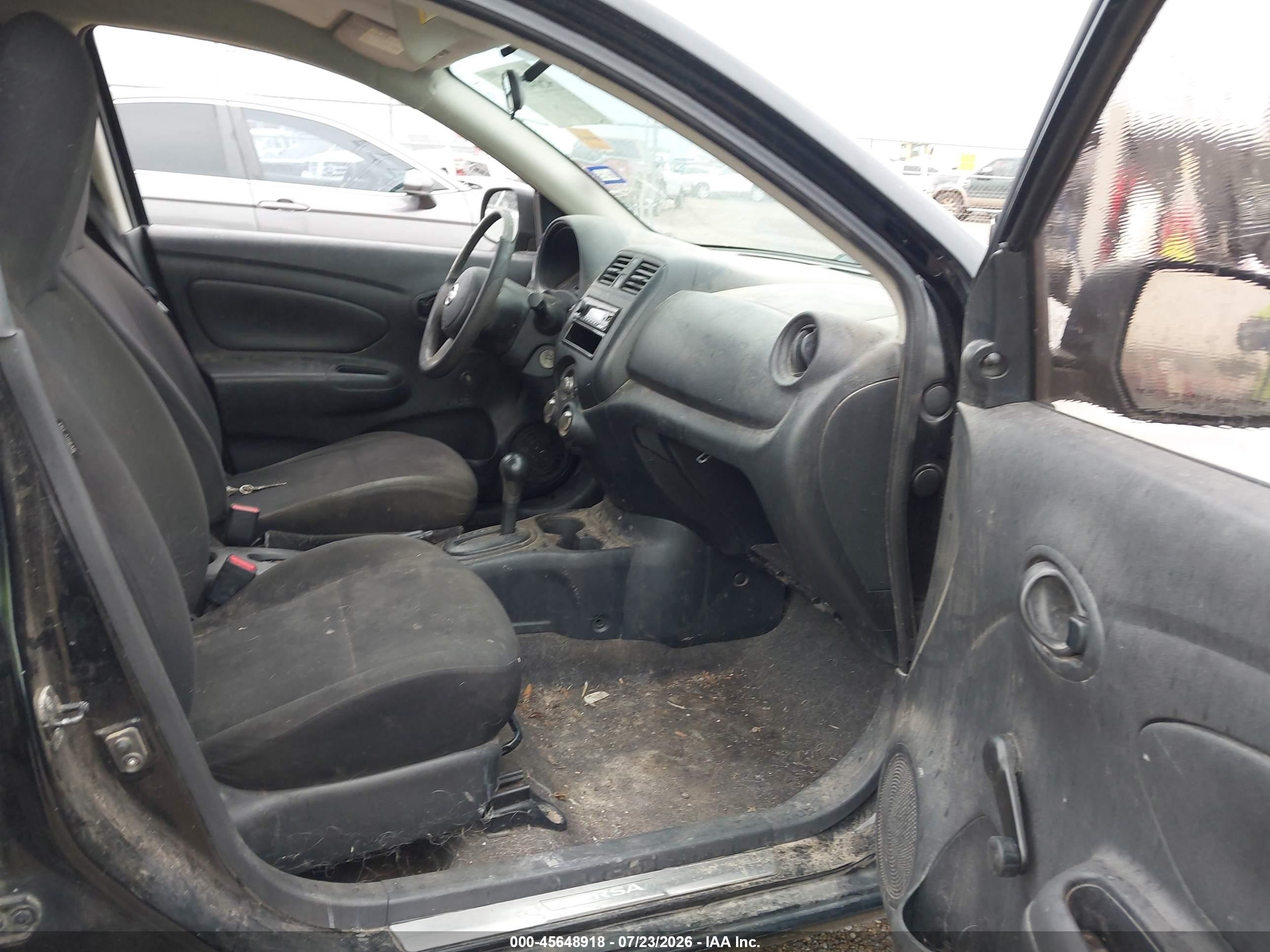 2012 Nissan Versa 1.6 S Black vin: 3N1CN7AP0CL943177