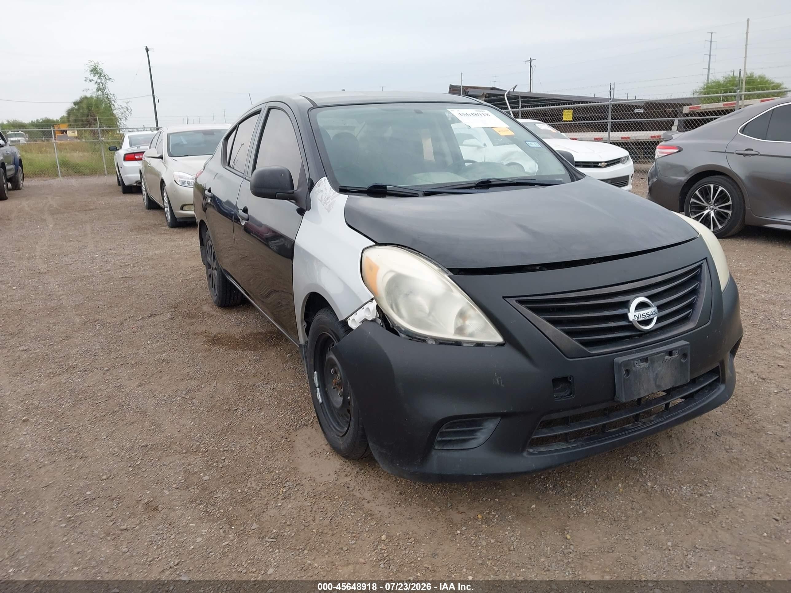 2012 Nissan Versa 1.6 S Black vin: 3N1CN7AP0CL943177