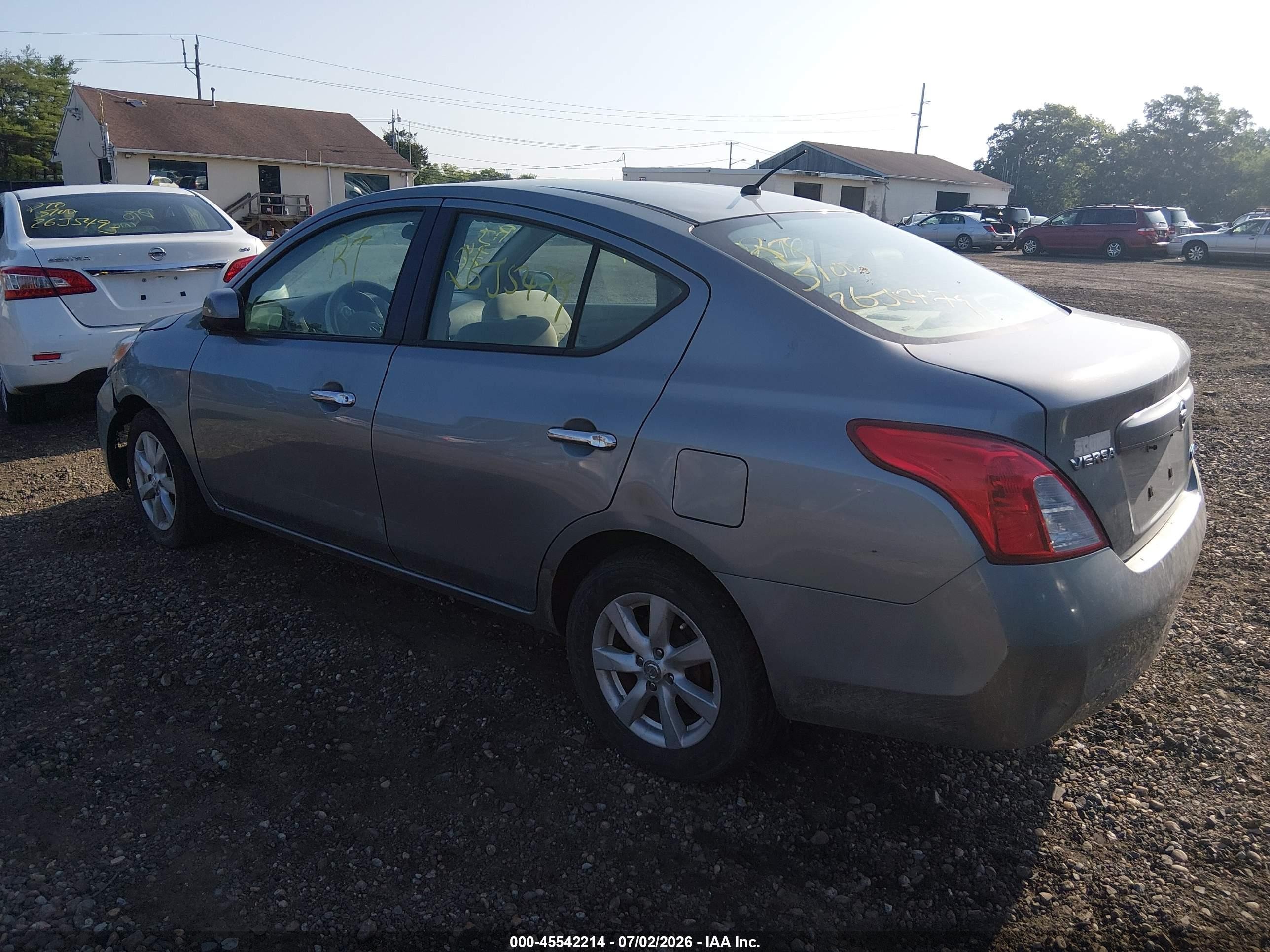 2012 Nissan Versa 1.6 Sl Gray vin: 3N1CN7AP0CL943891