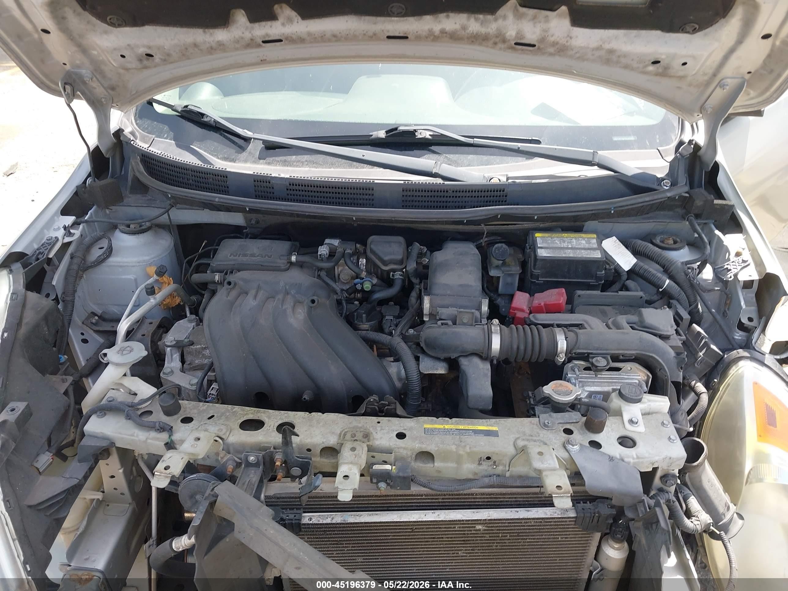 2013 Nissan Versa 1.6 Sv Silver vin: 3N1CN7AP0DL885556