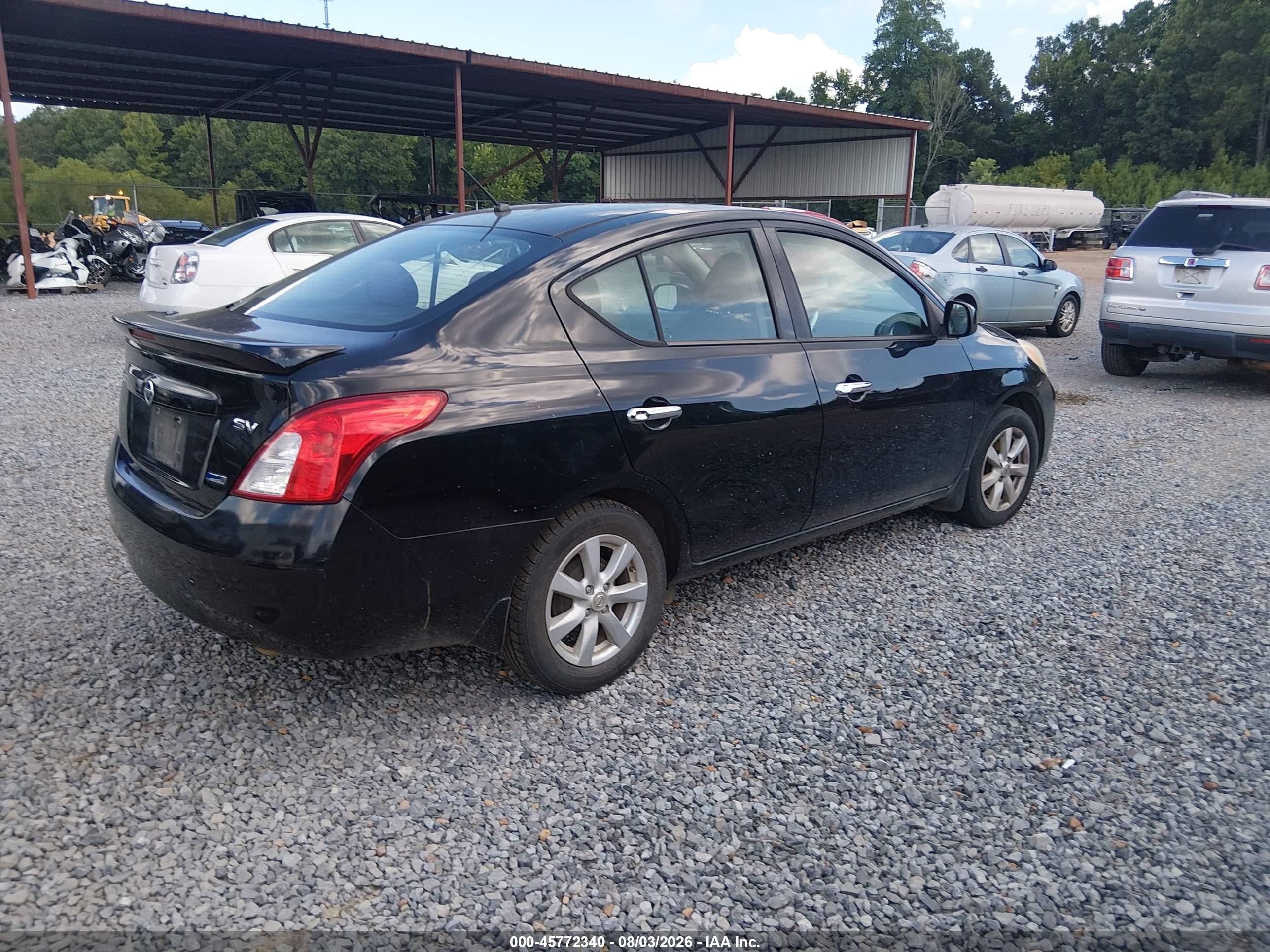 2014 Nissan Versa 1.6 Sv Black vin: 3N1CN7AP0EL807649