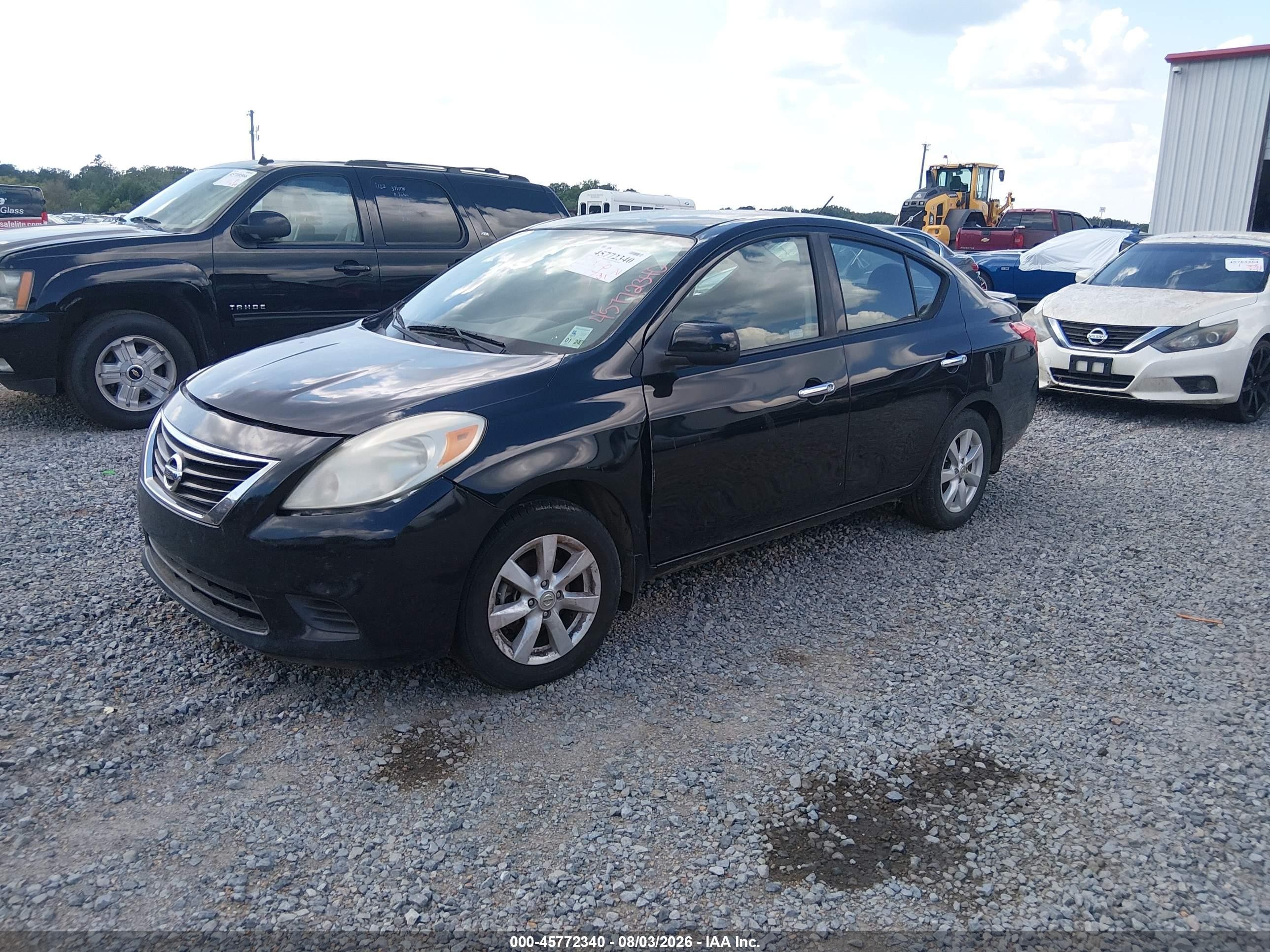 2014 Nissan Versa 1.6 Sv Black vin: 3N1CN7AP0EL807649