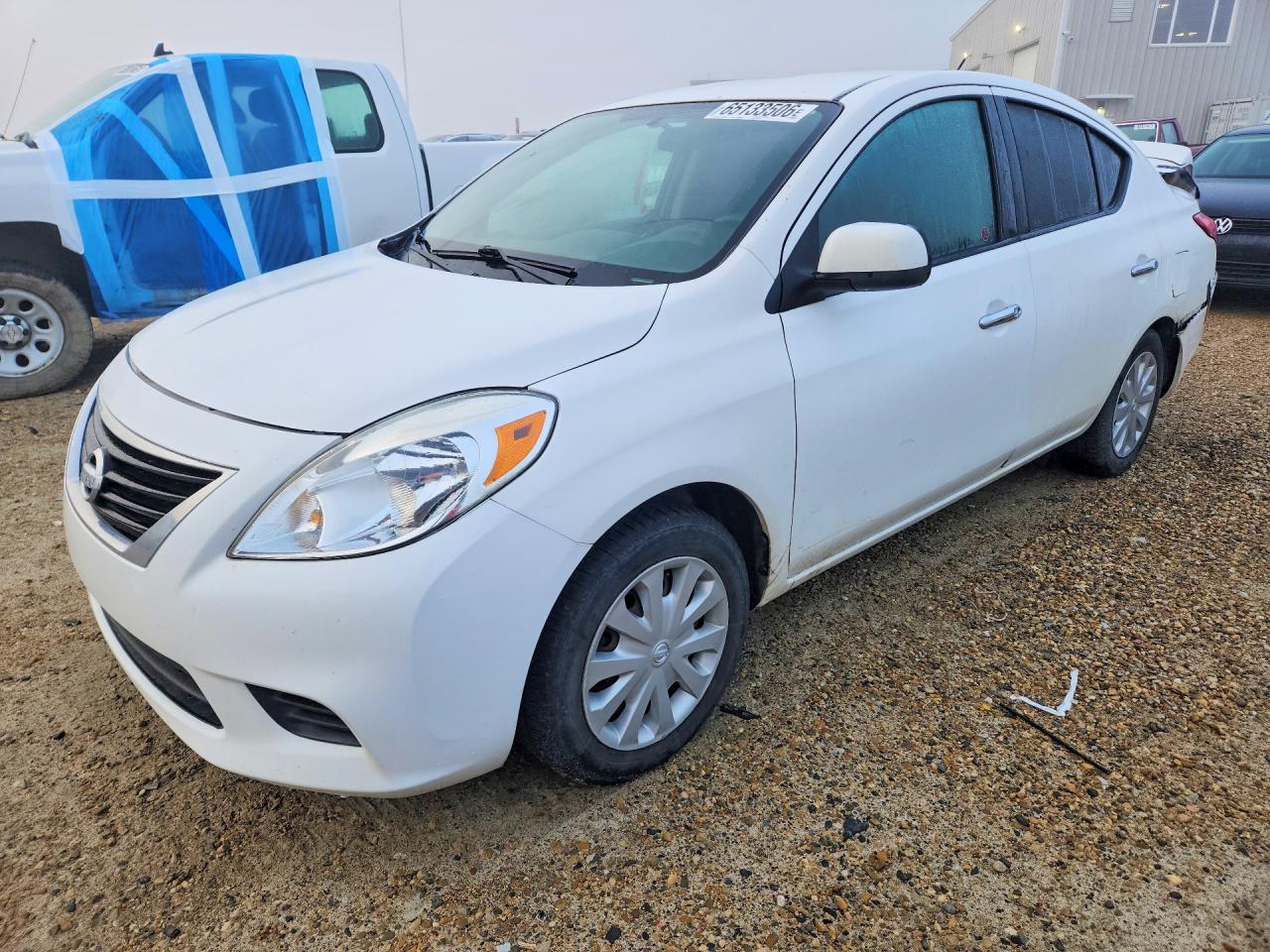 2014 Nissan Versa 1.6 S White vin: 3N1CN7AP0EL816156