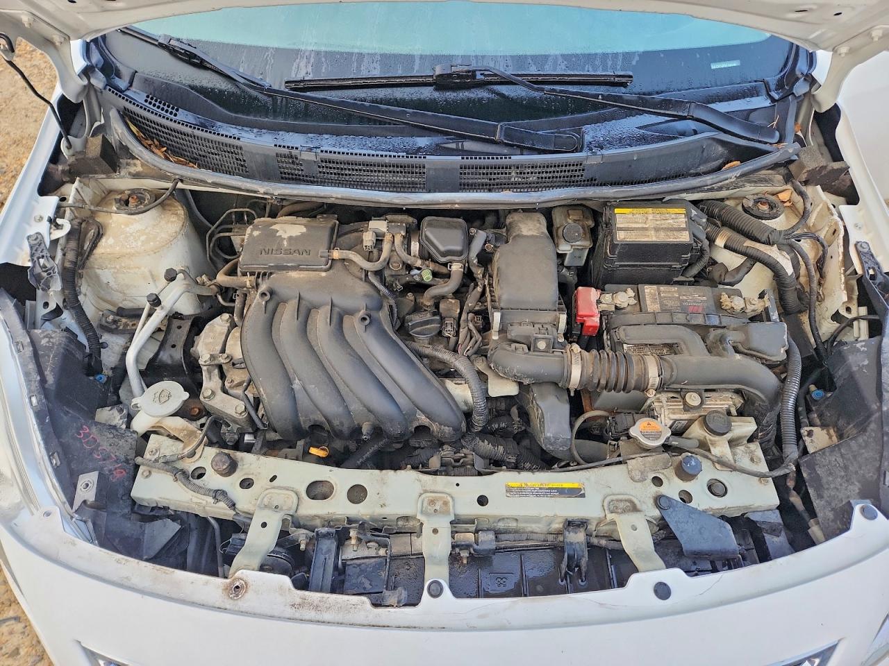 2014 Nissan Versa 1.6 S White vin: 3N1CN7AP0EL816156