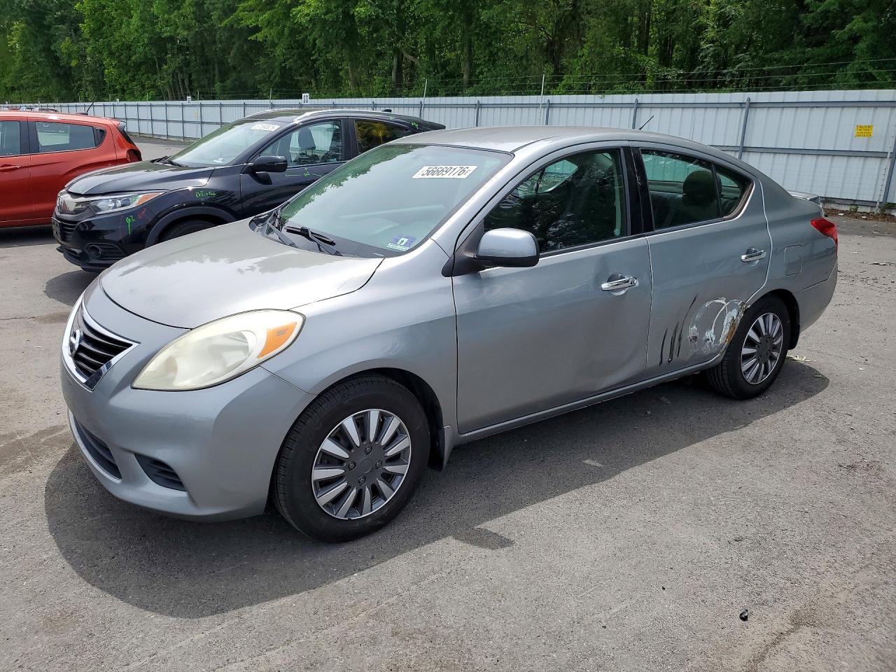 2014 Nissan Versa 1.6 S Gray vin: 3N1CN7AP0EL827190