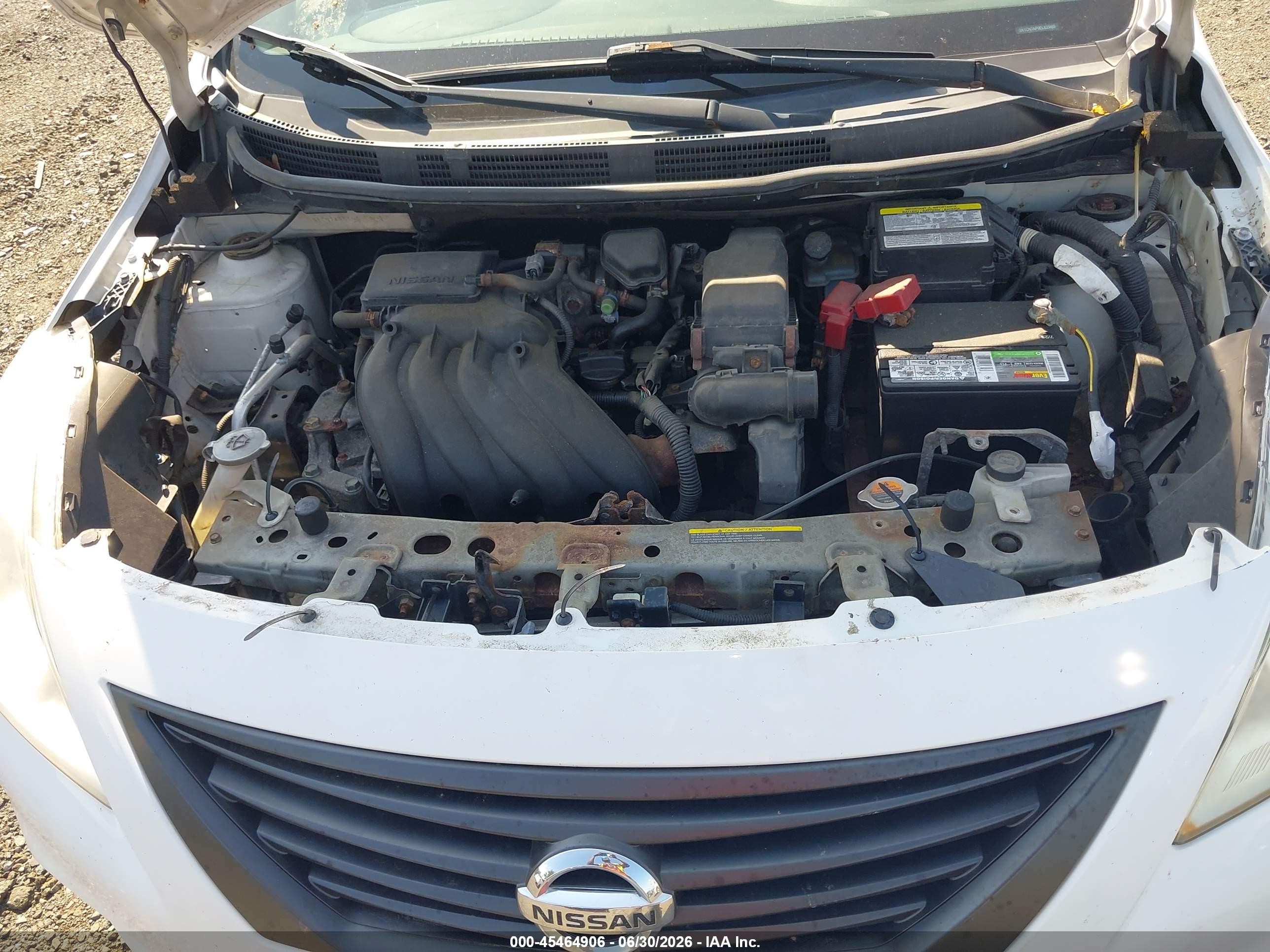 2014 Nissan Versa S White vin: 3N1CN7AP0EL835659