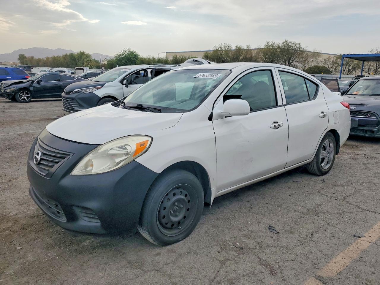 2014 Nissan Versa 1.6 S Plus White vin: 3N1CN7AP0EL855619