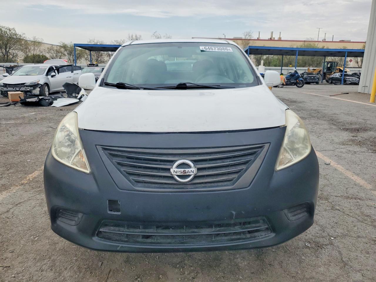 2014 Nissan Versa 1.6 S Plus White vin: 3N1CN7AP0EL855619