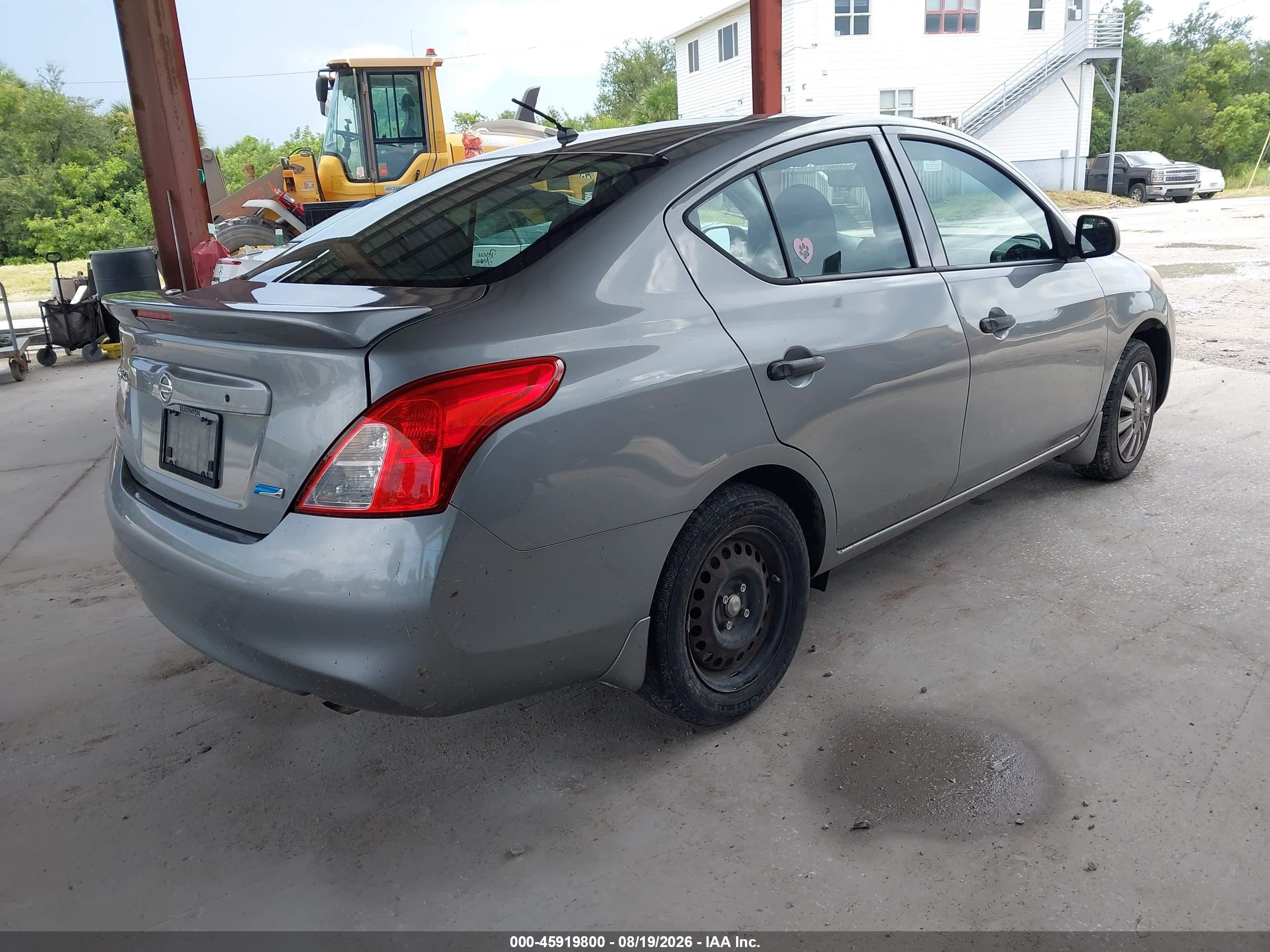 2014 Nissan Versa 1.6 S+ Gray vin: 3N1CN7AP0EL862456