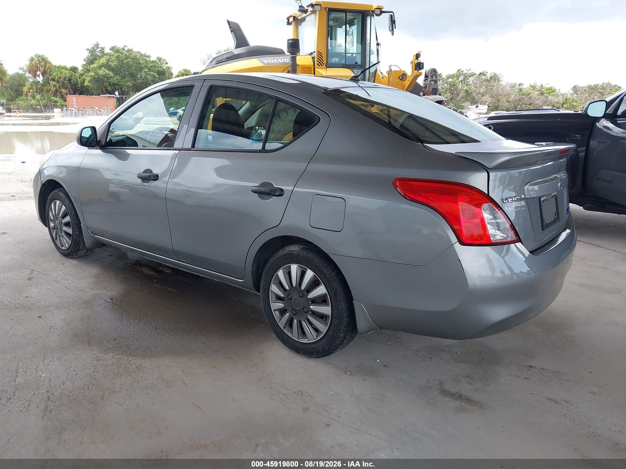 2014 Nissan Versa 1.6 S+ Gray vin: 3N1CN7AP0EL862456