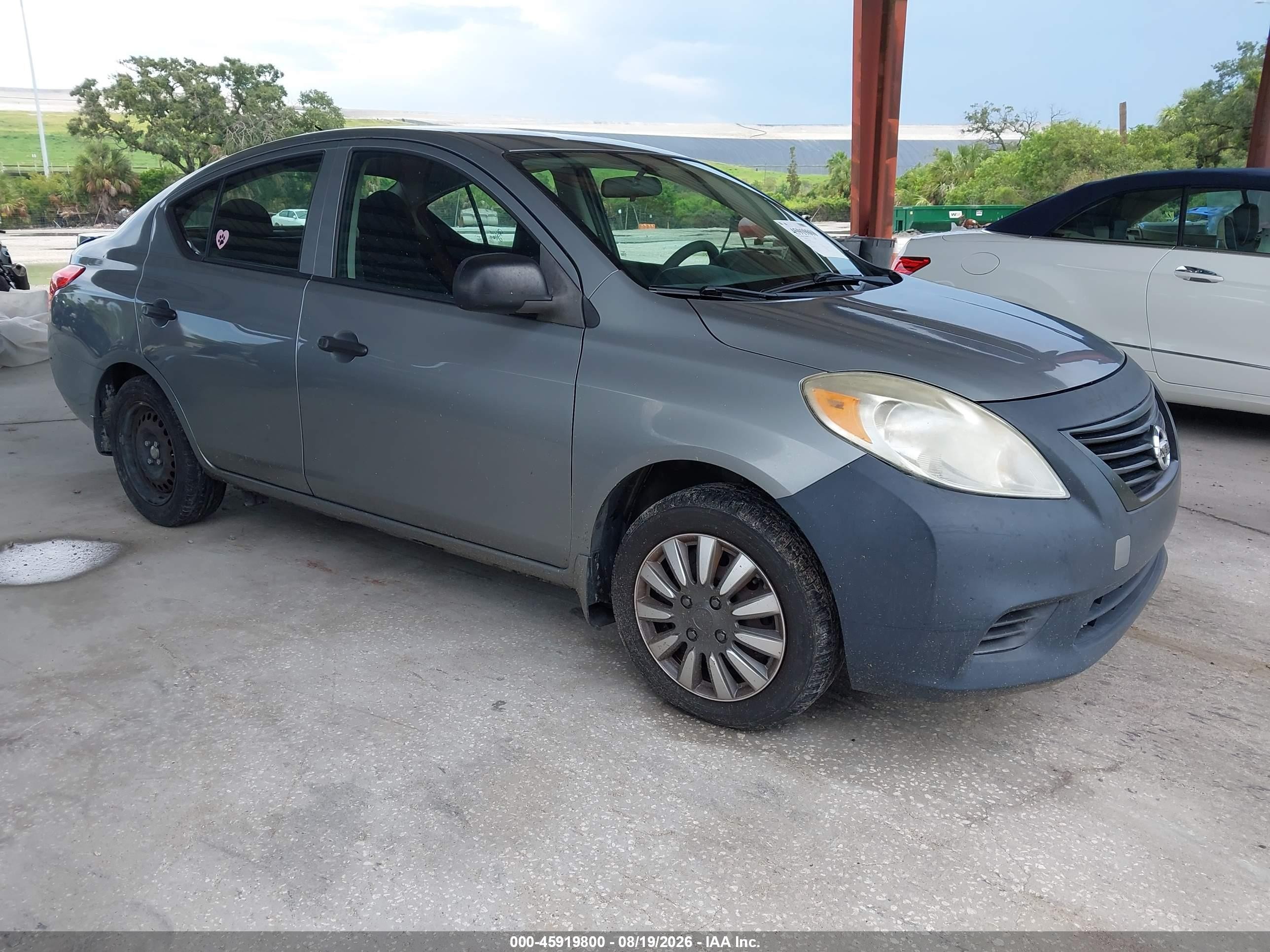 2014 Nissan Versa 1.6 S+ Gray vin: 3N1CN7AP0EL862456