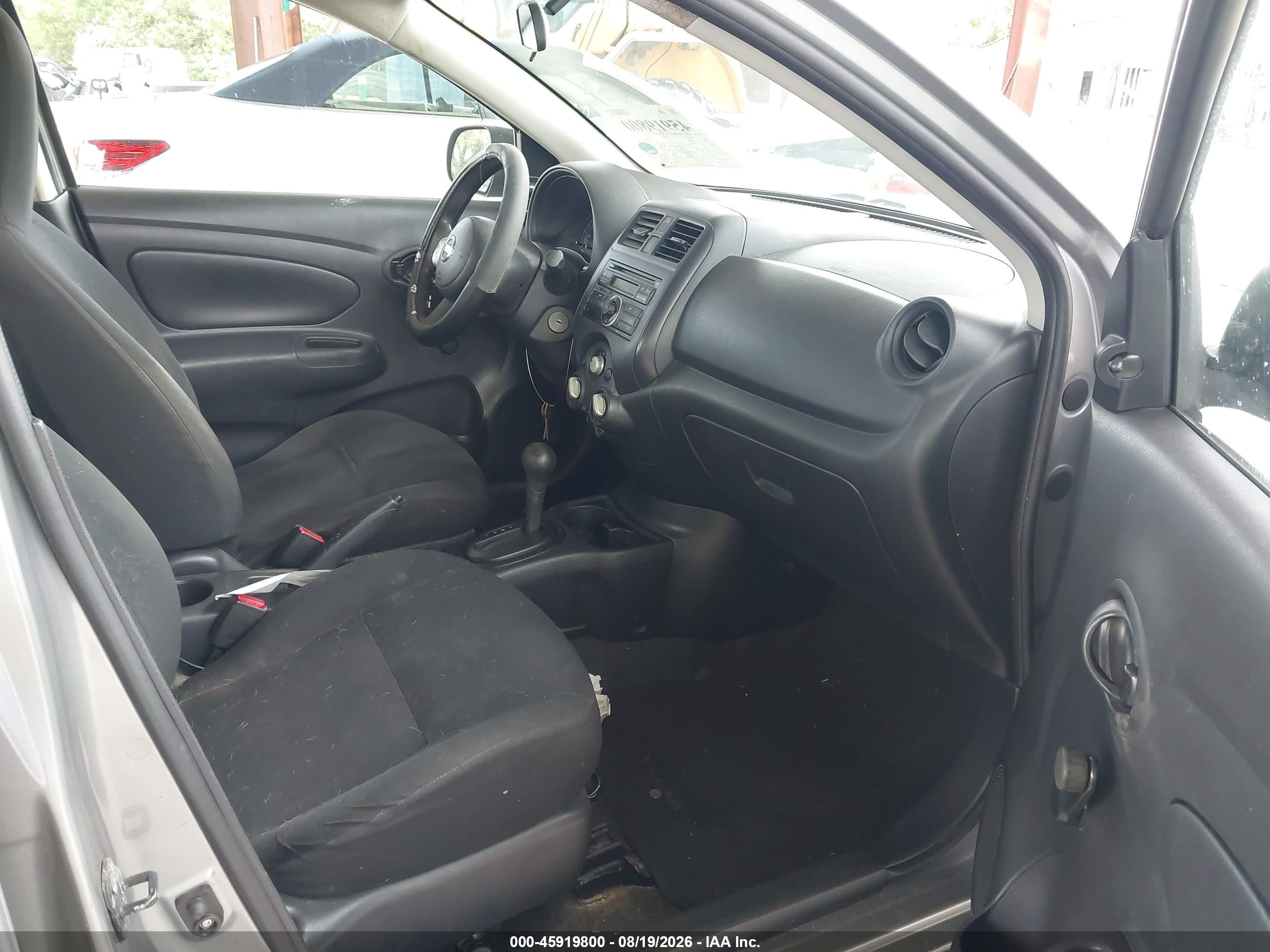 2014 Nissan Versa 1.6 S+ Gray vin: 3N1CN7AP0EL862456