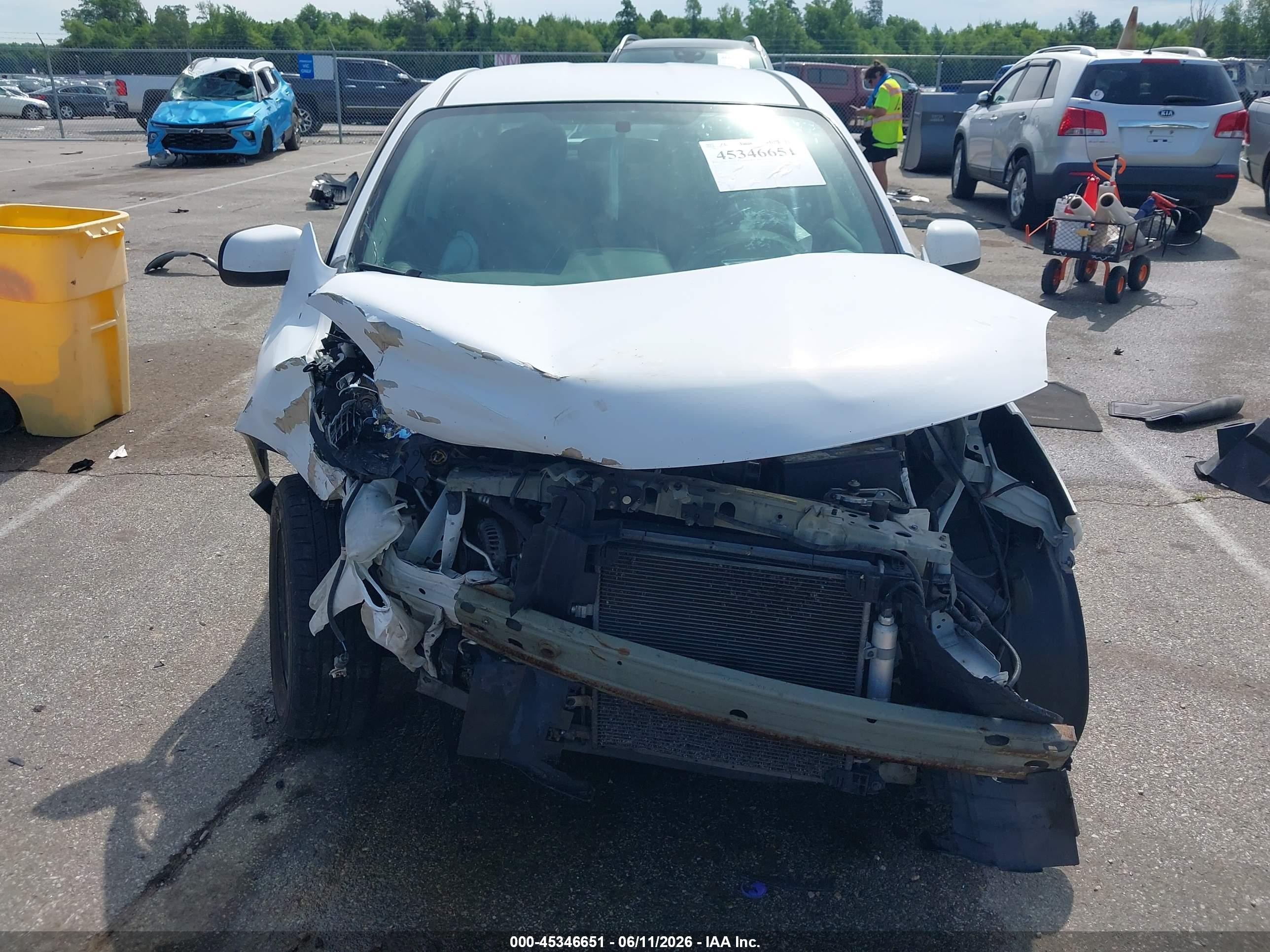2014 Nissan Versa 1.6 Sv White vin: 3N1CN7AP0EL862733
