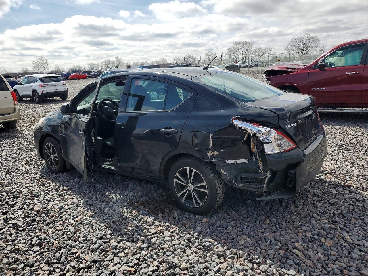 2014 Nissan Versa Black vin: 3N1CN7AP0EL869312