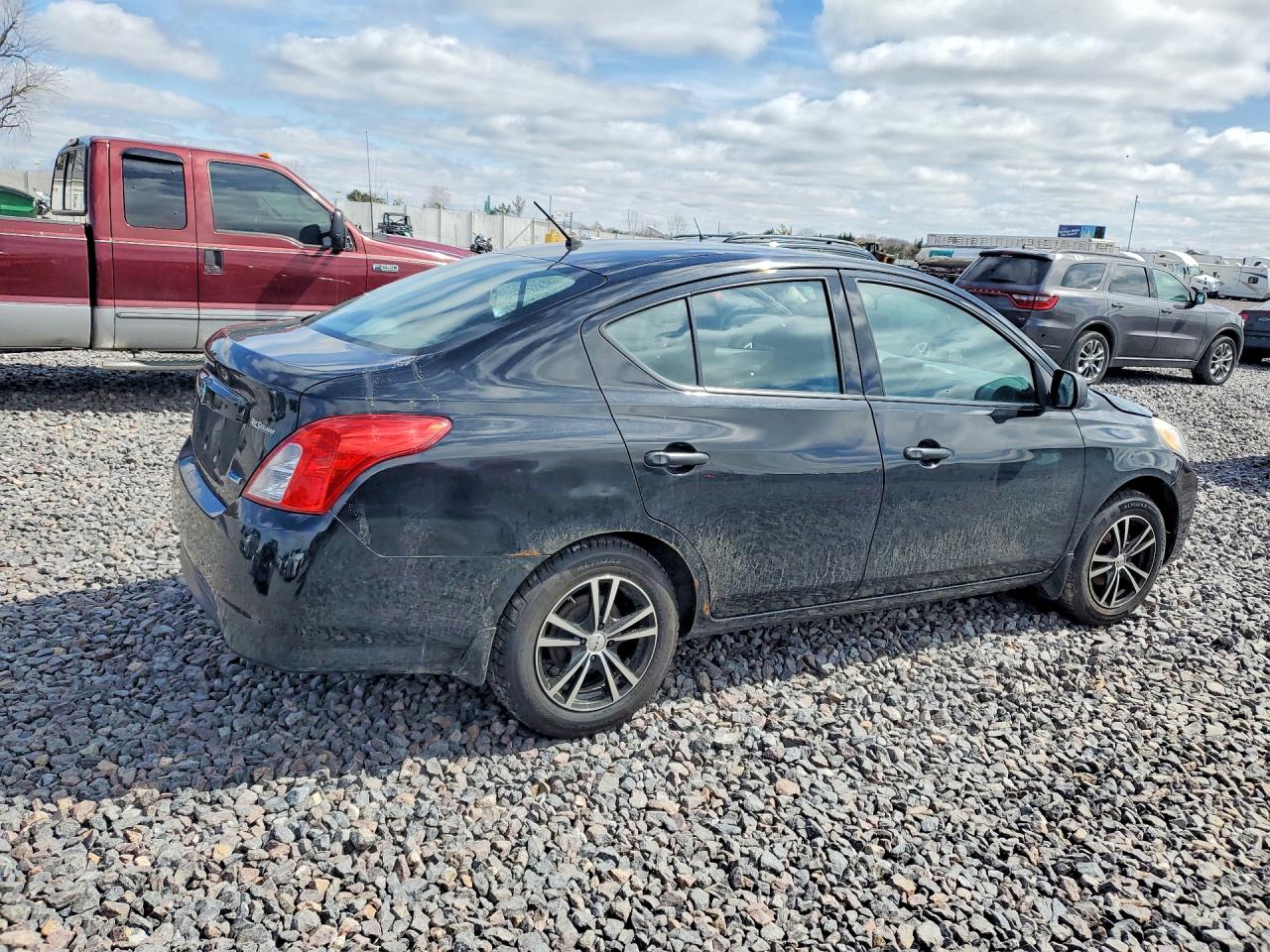 2014 Nissan Versa Black vin: 3N1CN7AP0EL869312