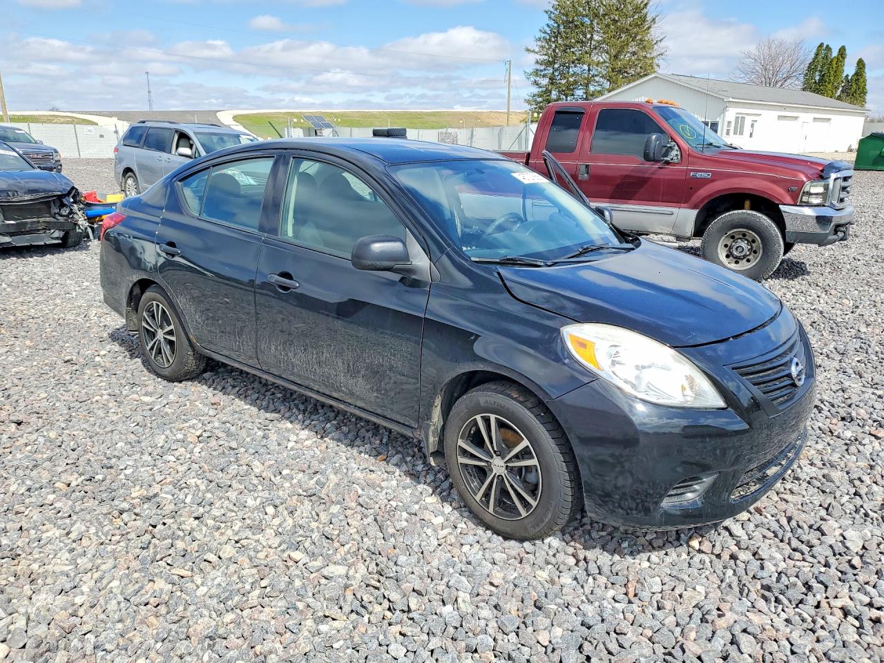 2014 Nissan Versa Black vin: 3N1CN7AP0EL869312