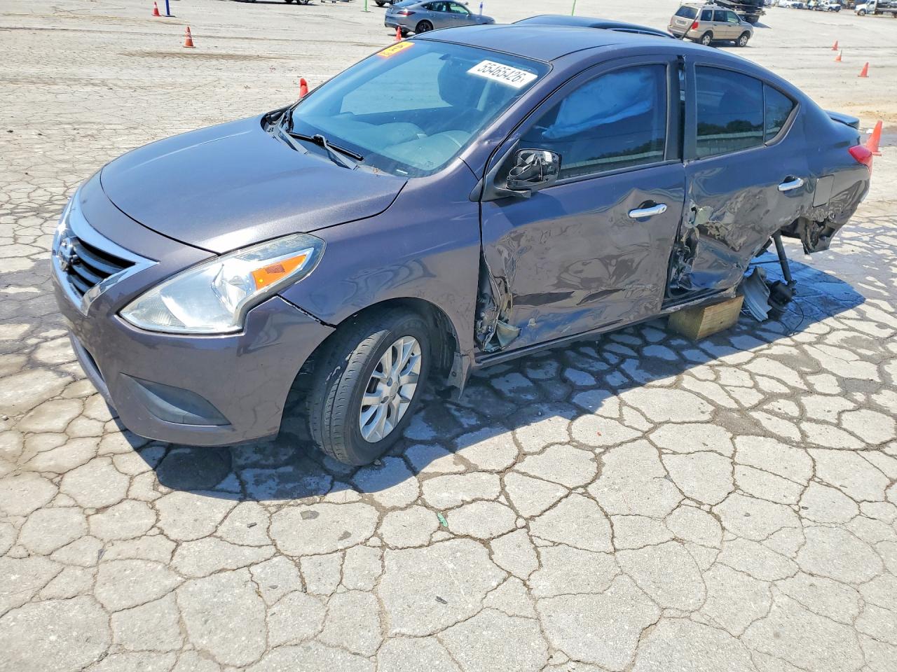 2015 Nissan Versa 1.6 Sv Gray vin: 3N1CN7AP0FL800153