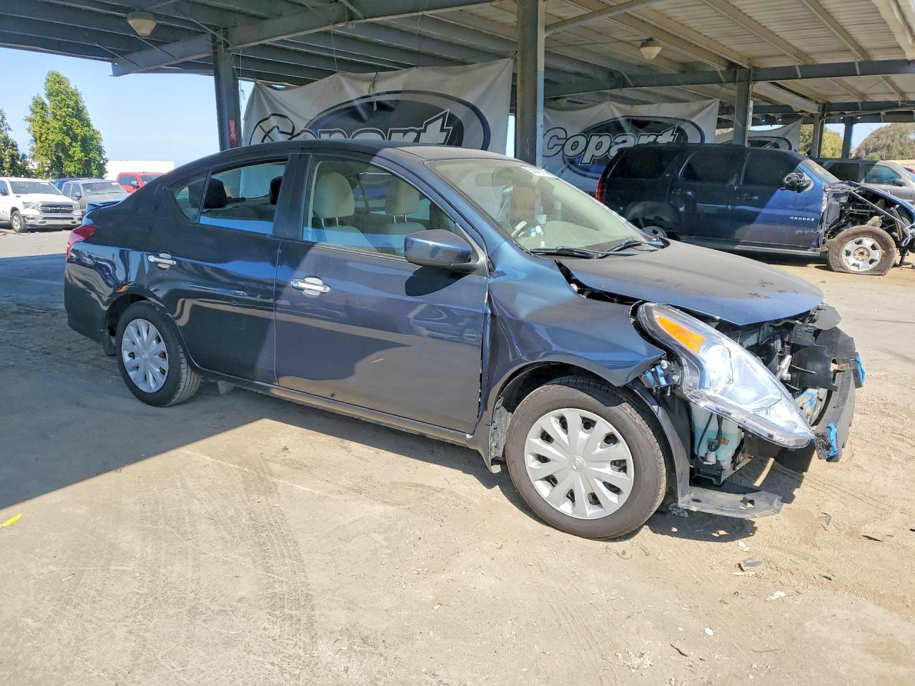 2015 Nissan Versa 1.6 S Blue vin: 3N1CN7AP0FL801934