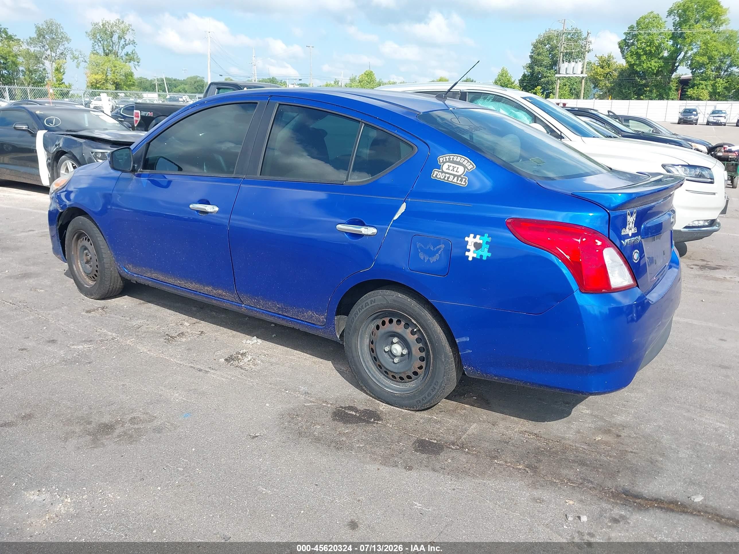 2015 Nissan Versa 1.6 S/1.6 S+/1.6 Sl/1.6 Sv Blue vin: 3N1CN7AP0FL810553