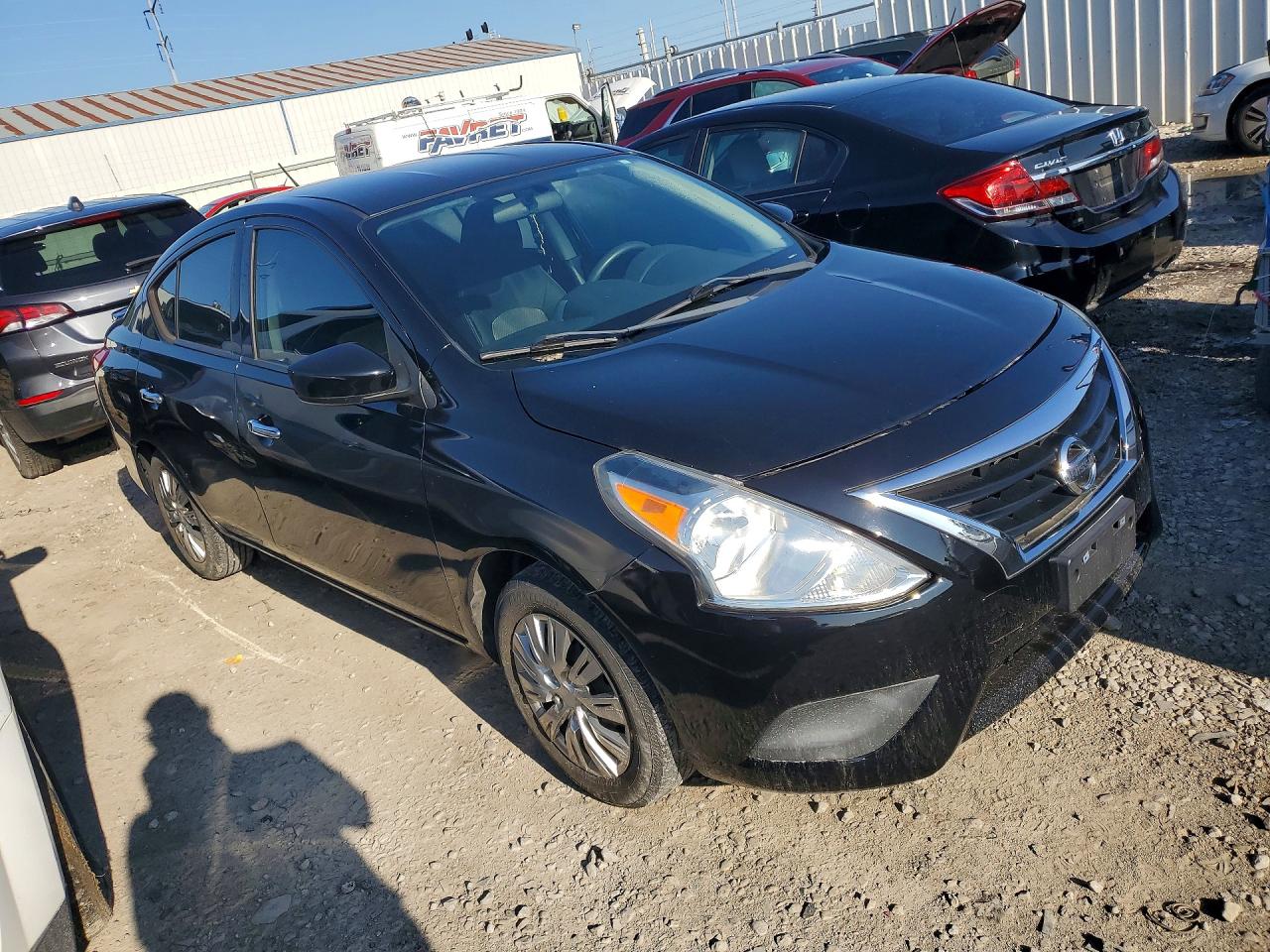 2015 Nissan Versa 1.6 Sv Black vin: 3N1CN7AP0FL846341