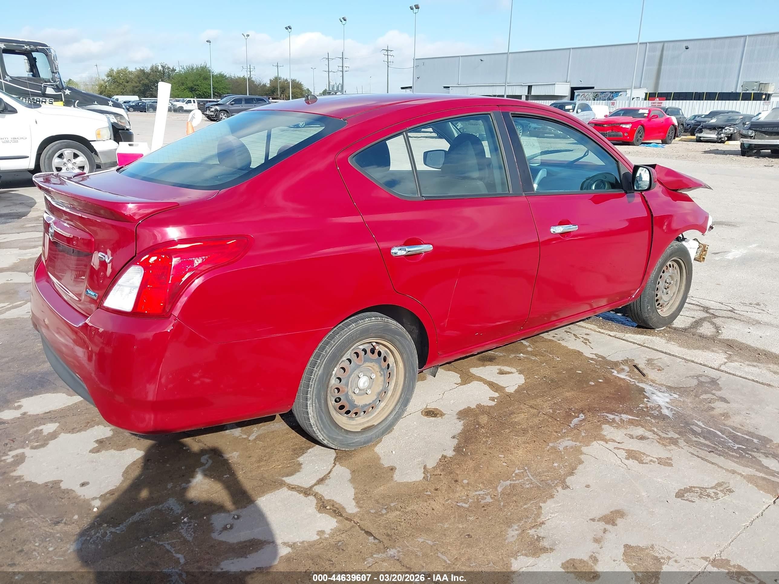 2015 Nissan Versa 1.6 S/1.6 S+/1.6 Sl/1.6 Sv Red vin: 3N1CN7AP0FL847196
