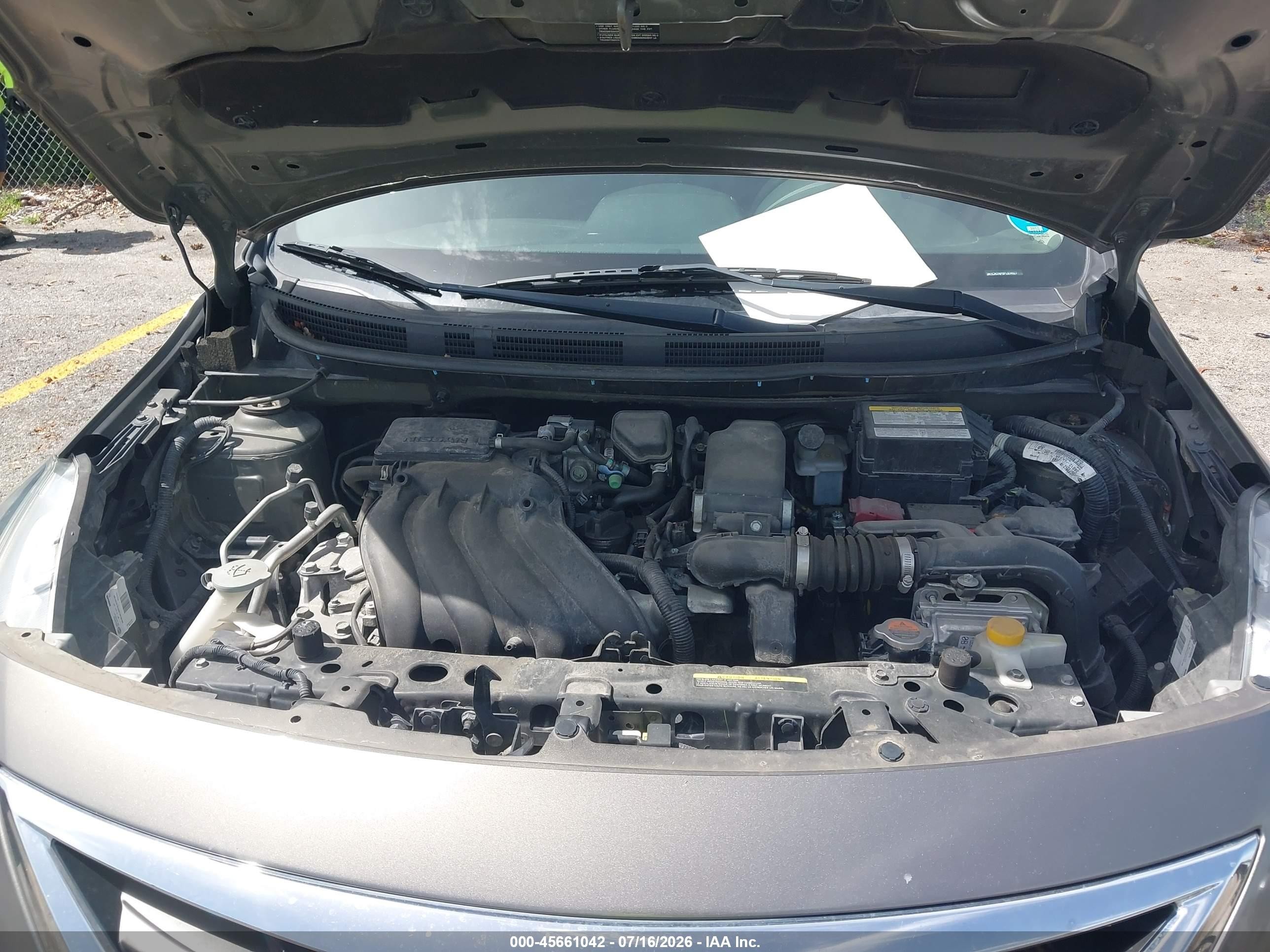 2015 Nissan Versa 1.6 Sl Gray vin: 3N1CN7AP0FL874527