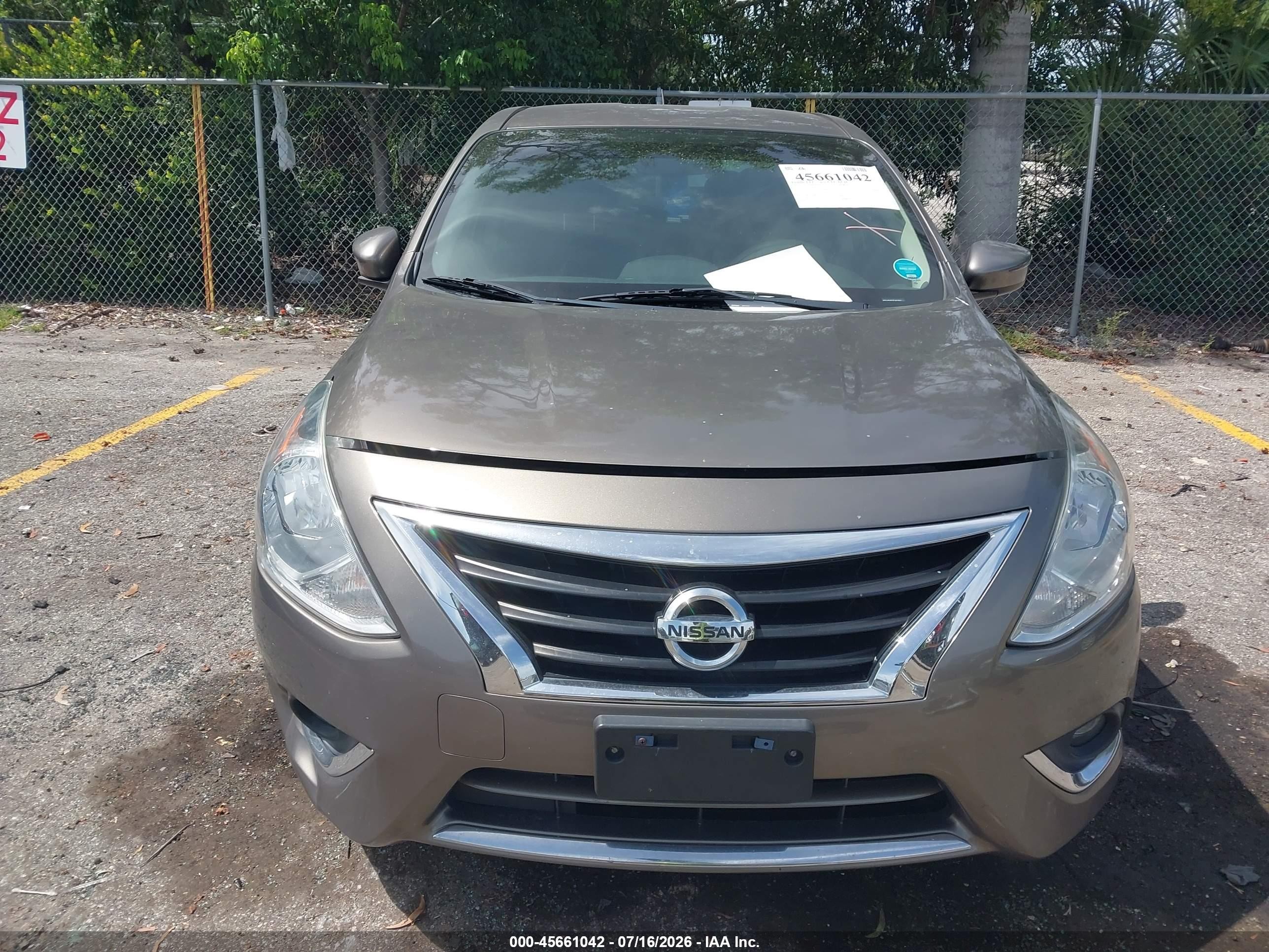 2015 Nissan Versa 1.6 Sl Gray vin: 3N1CN7AP0FL874527