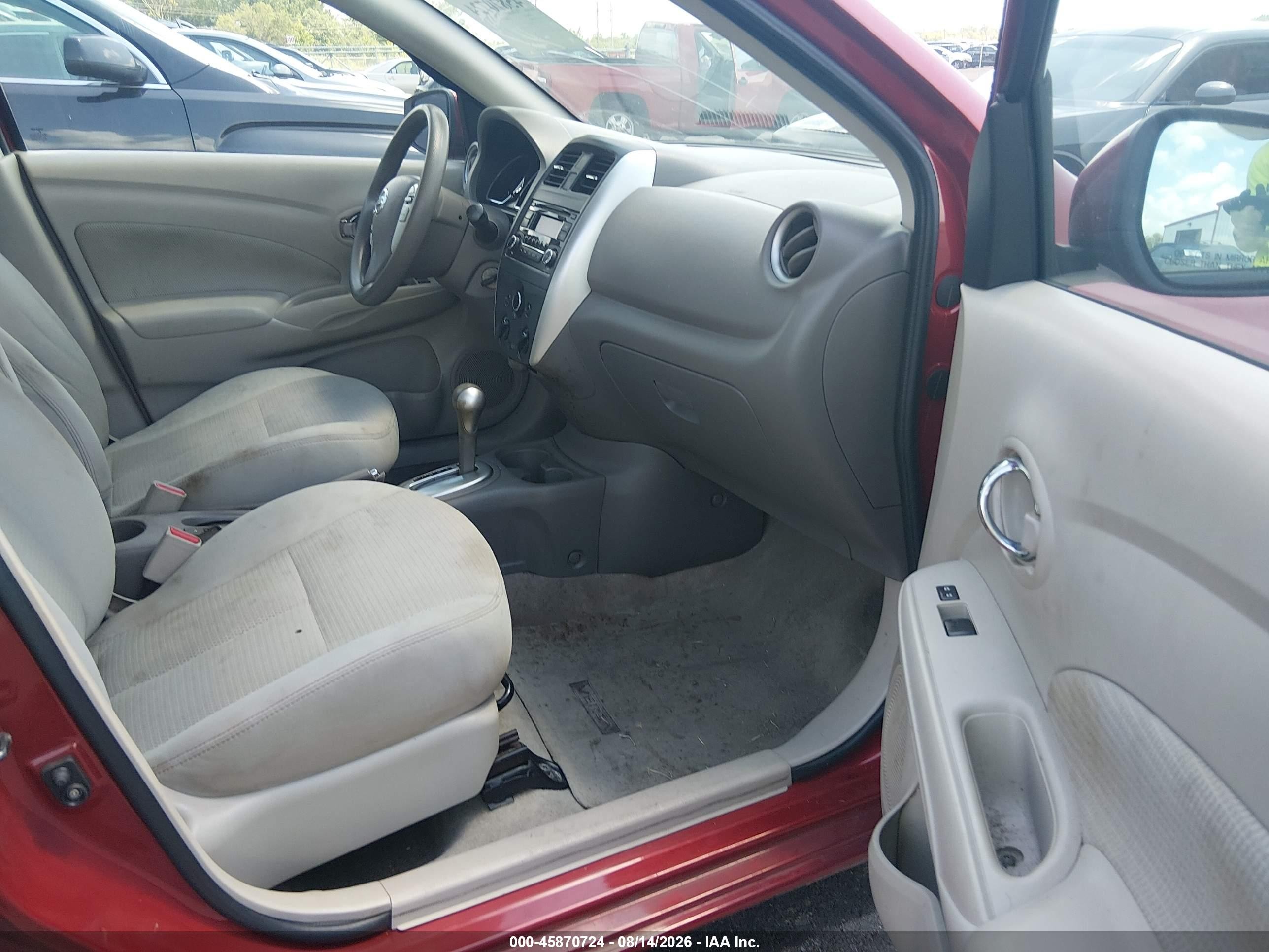 2015 Nissan Versa 1.6 Sv Red vin: 3N1CN7AP0FL888184