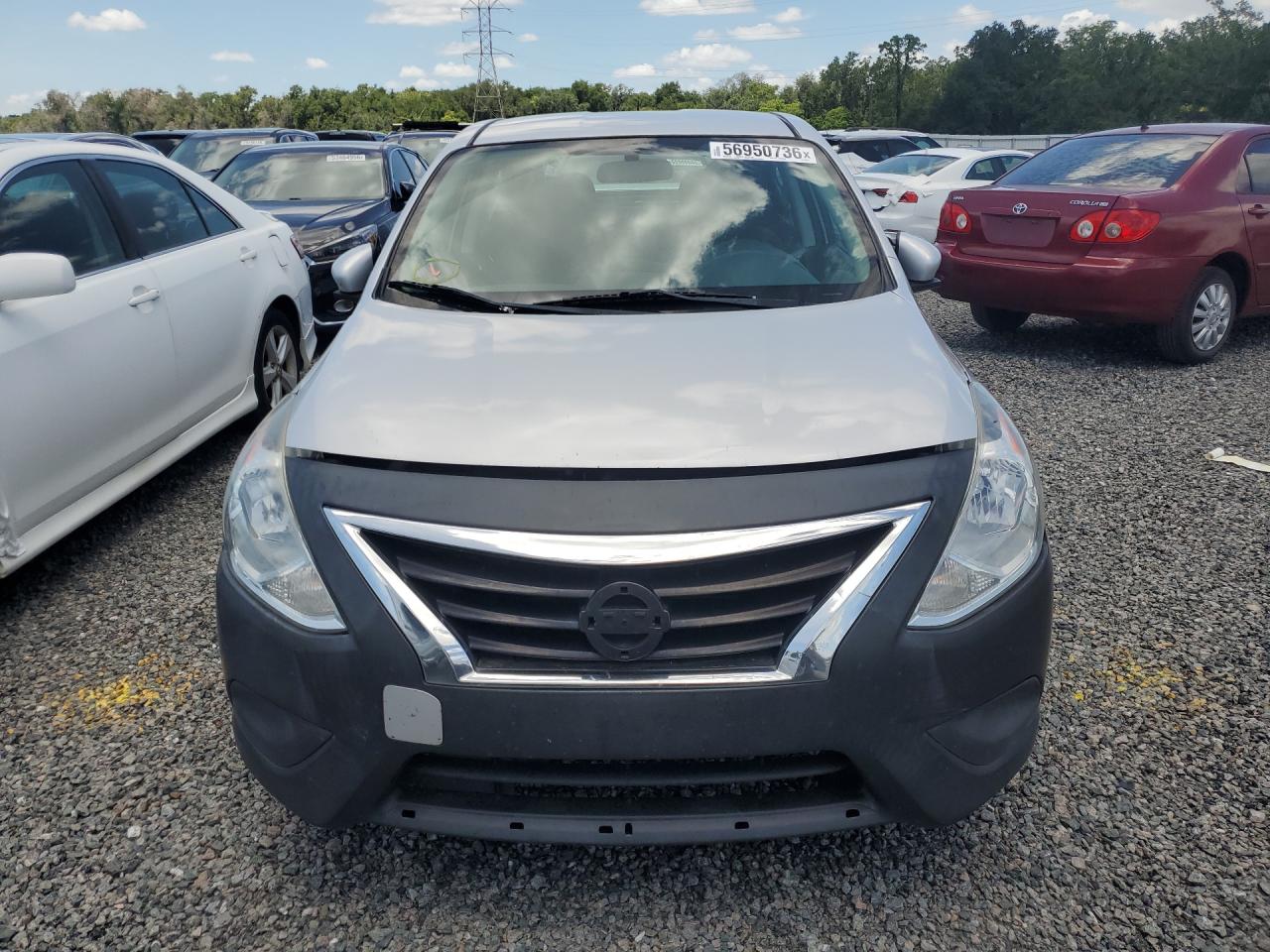 2015 Nissan Versa 1.6 Sv Silver vin: 3N1CN7AP0FL888296