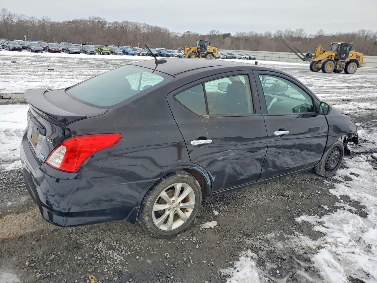2015 Nissan Versa Black vin: 3N1CN7AP0FL897547