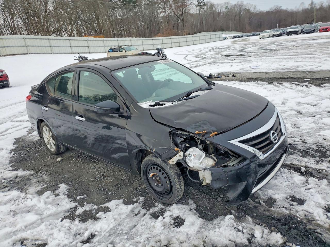 2015 Nissan Versa Black vin: 3N1CN7AP0FL897547