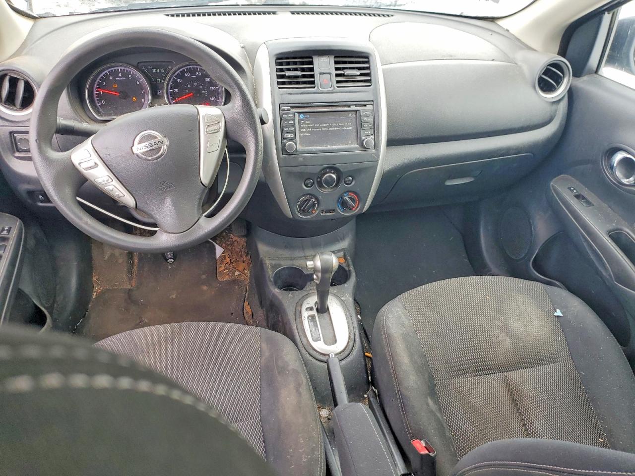 2015 Nissan Versa Black vin: 3N1CN7AP0FL897547