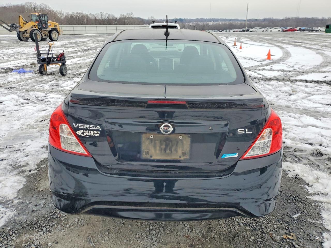2015 Nissan Versa Black vin: 3N1CN7AP0FL897547
