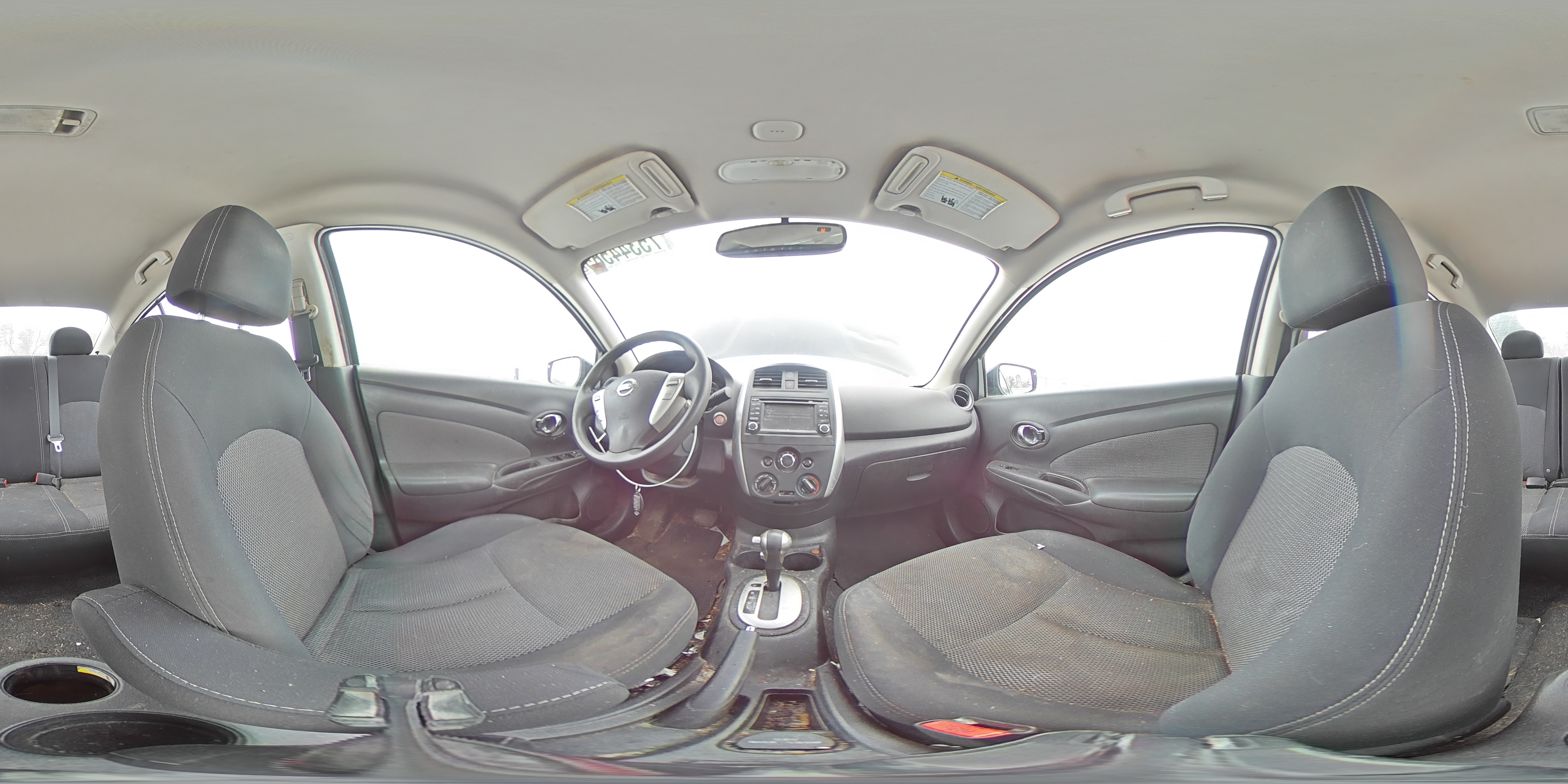 2015 Nissan Versa Black vin: 3N1CN7AP0FL897547