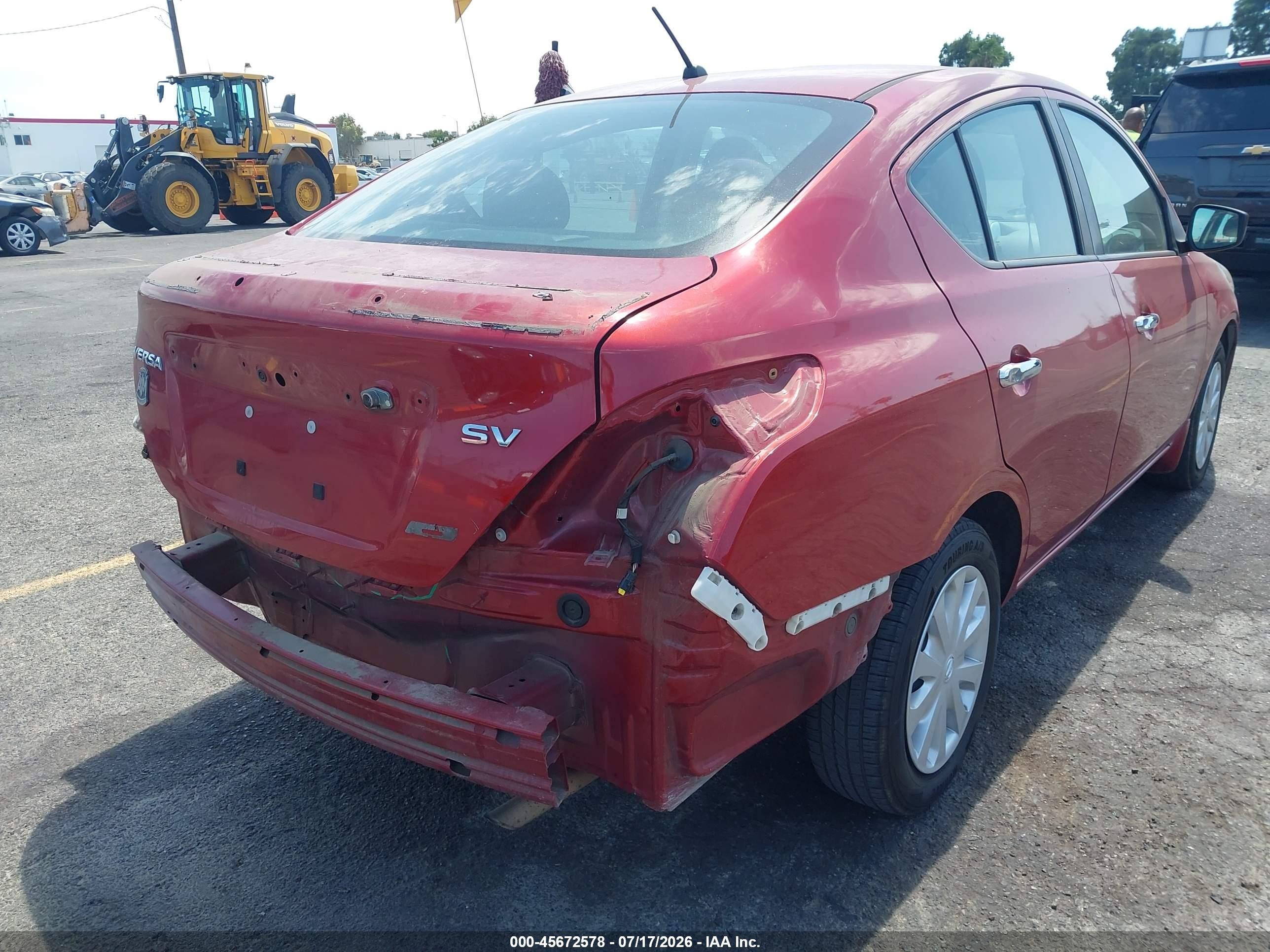 2015 Nissan Versa 1.6 S/1.6 S+/1.6 Sl/1.6 Sv Red vin: 3N1CN7AP0FL898505