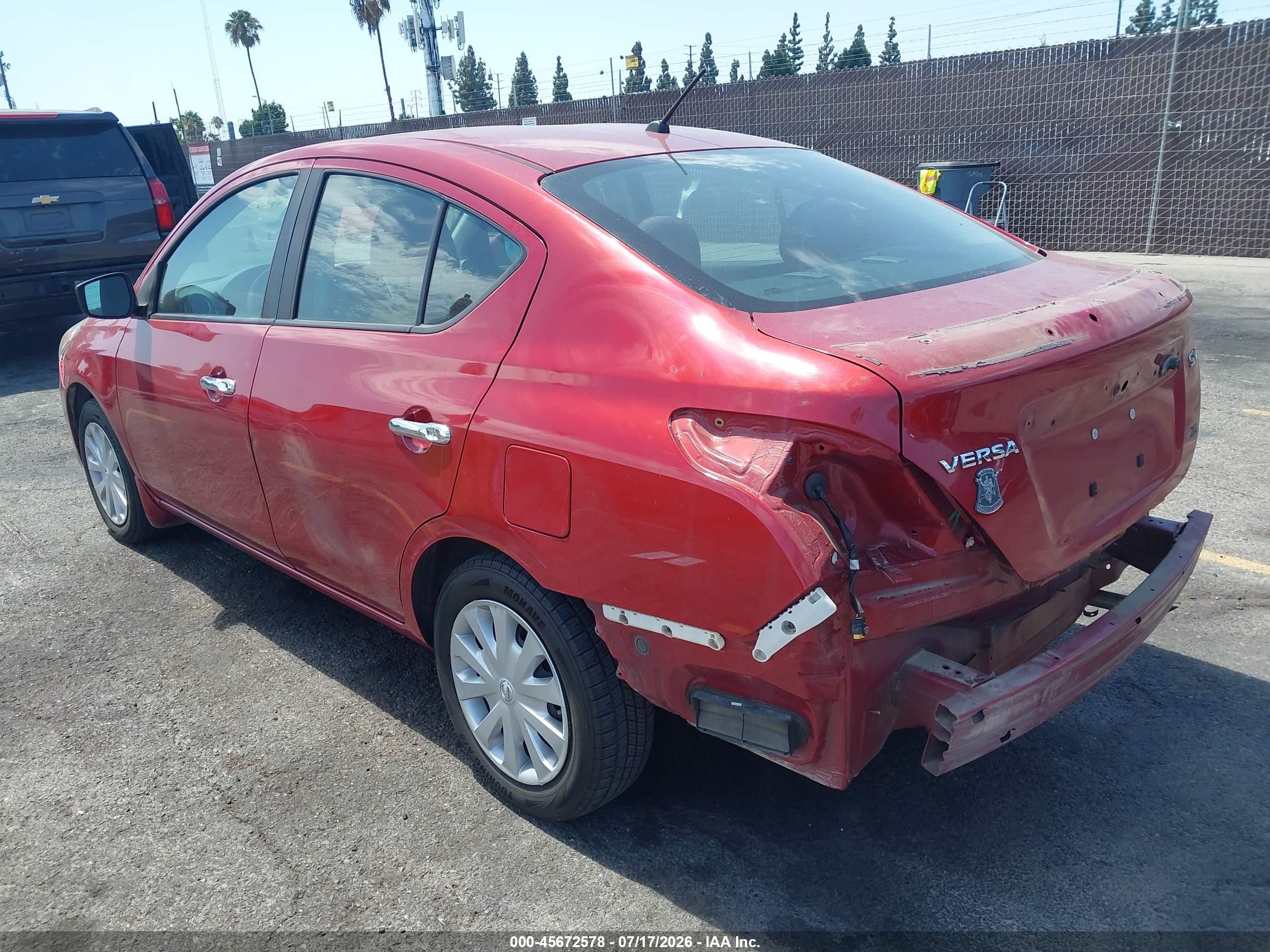 2015 Nissan Versa 1.6 S/1.6 S+/1.6 Sl/1.6 Sv Red vin: 3N1CN7AP0FL898505