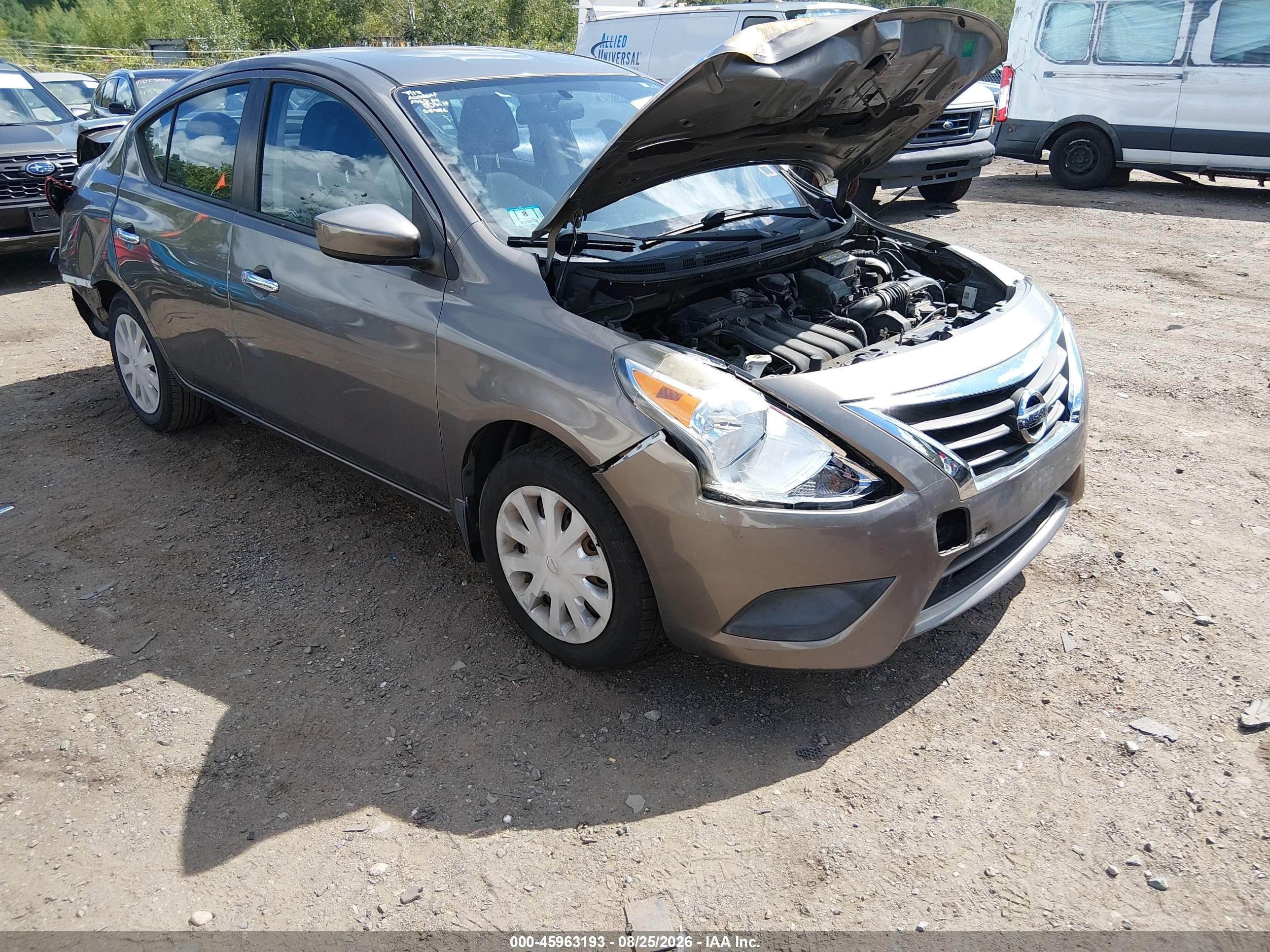 2015 Nissan Versa 1.6 S/1.6 S+/1.6 Sl/1.6 Sv Gray vin: 3N1CN7AP0FL900799