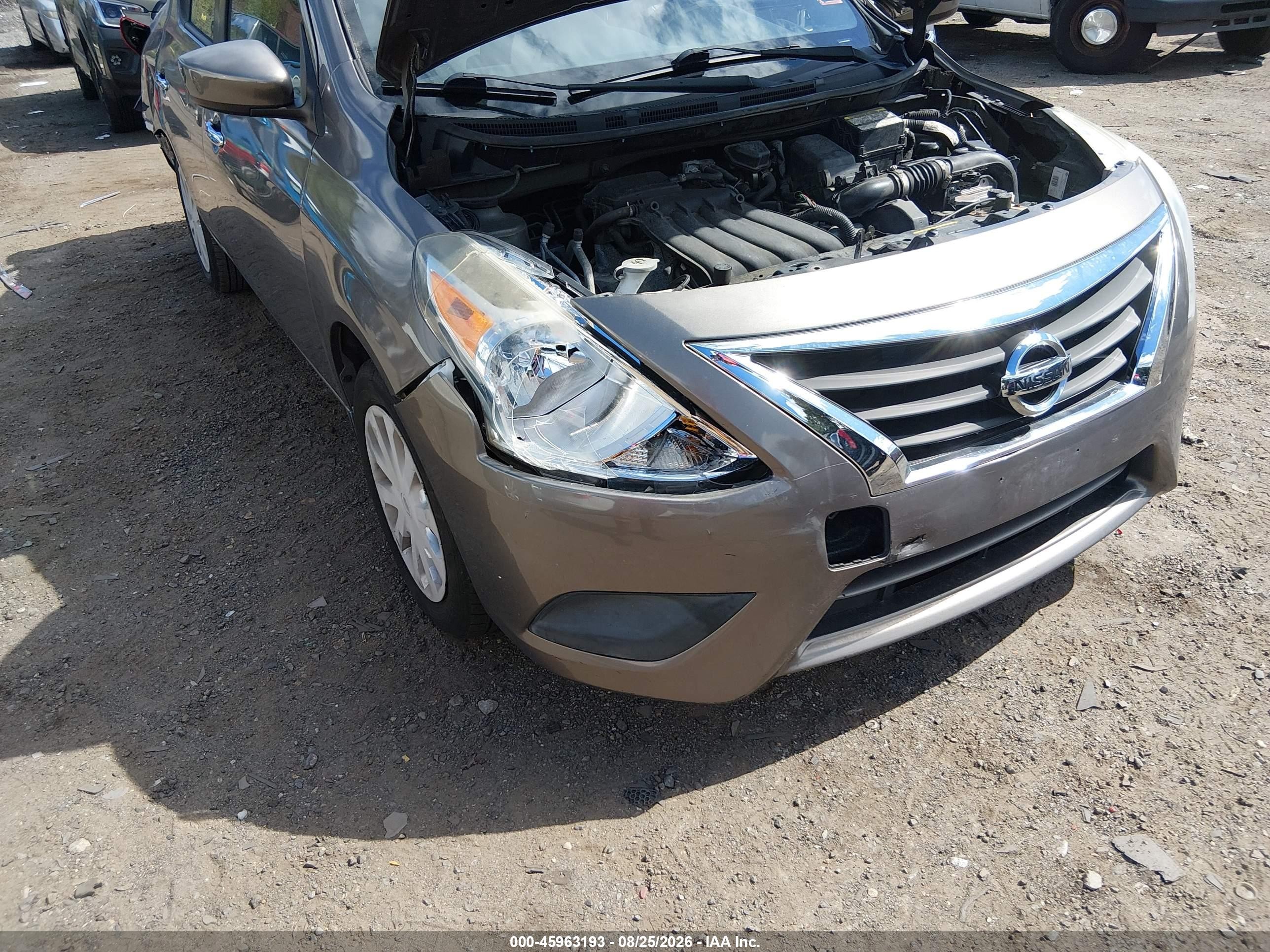2015 Nissan Versa 1.6 S/1.6 S+/1.6 Sl/1.6 Sv Gray vin: 3N1CN7AP0FL900799