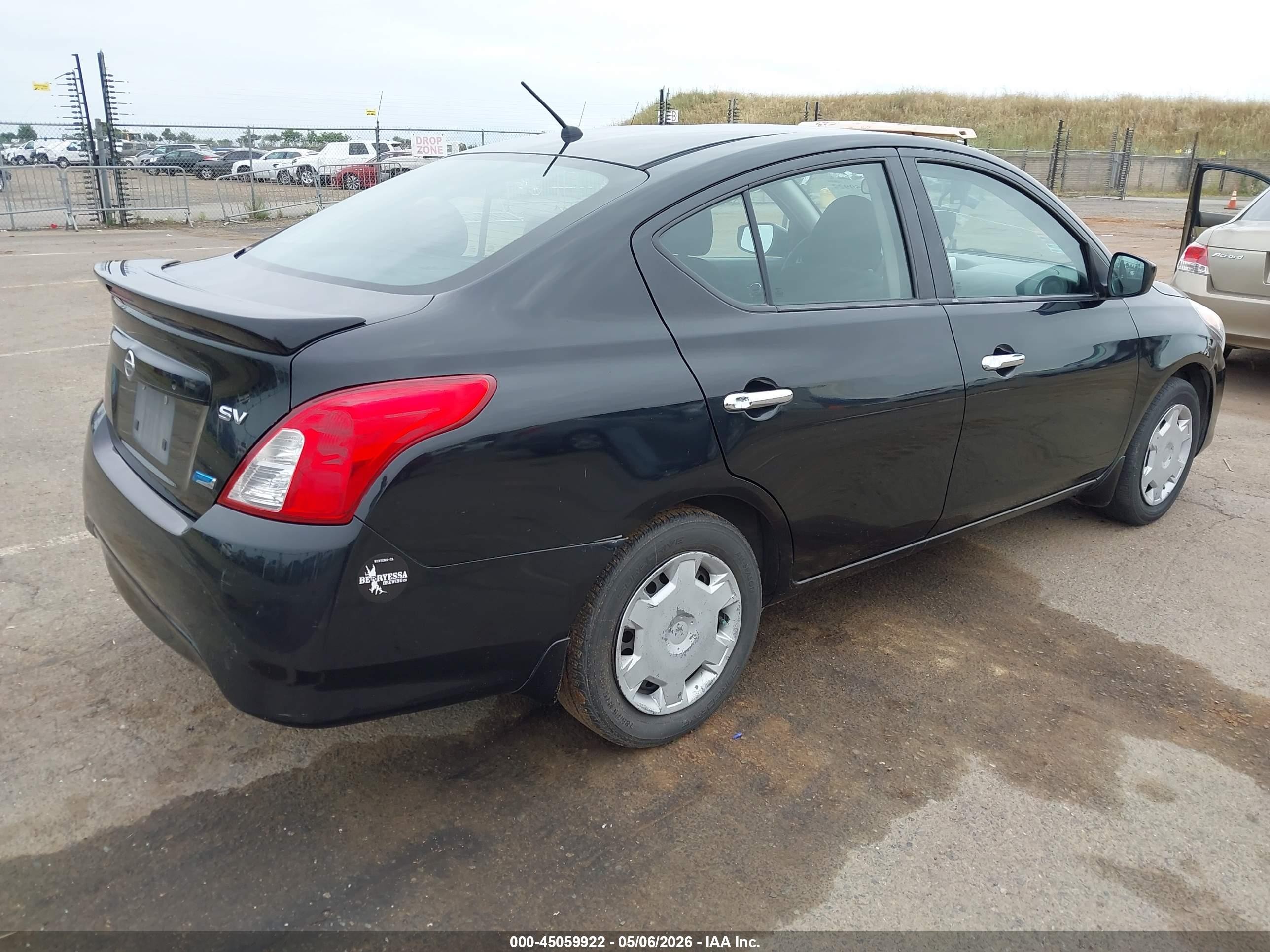 2015 Nissan Versa 1.6 S/1.6 S+/1.6 Sl/1.6 Sv Black vin: 3N1CN7AP0FL905646