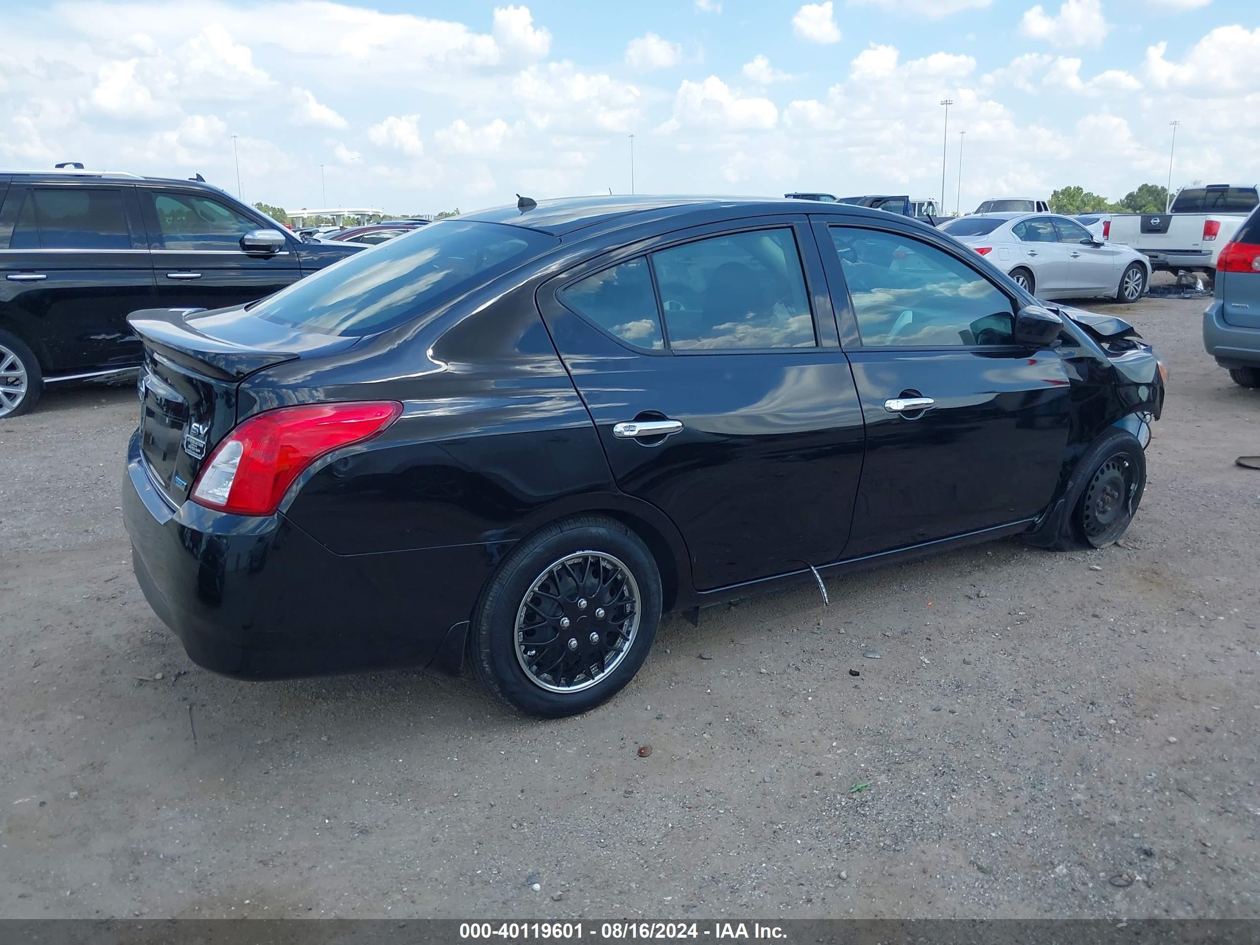 2015 Nissan Versa 1.6 Sv Black vin: 3N1CN7AP0FL937707