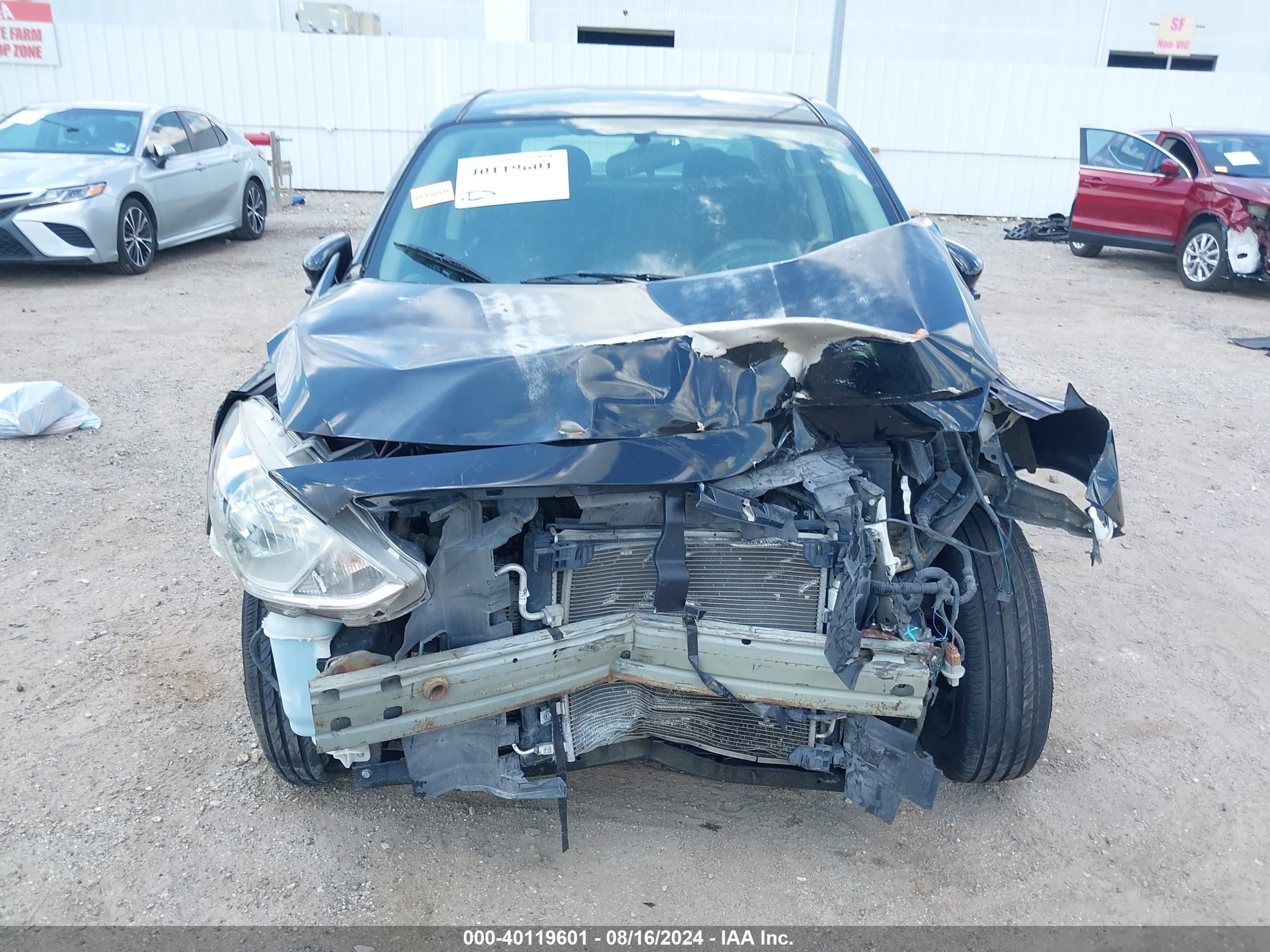 2015 Nissan Versa 1.6 Sv Black vin: 3N1CN7AP0FL937707