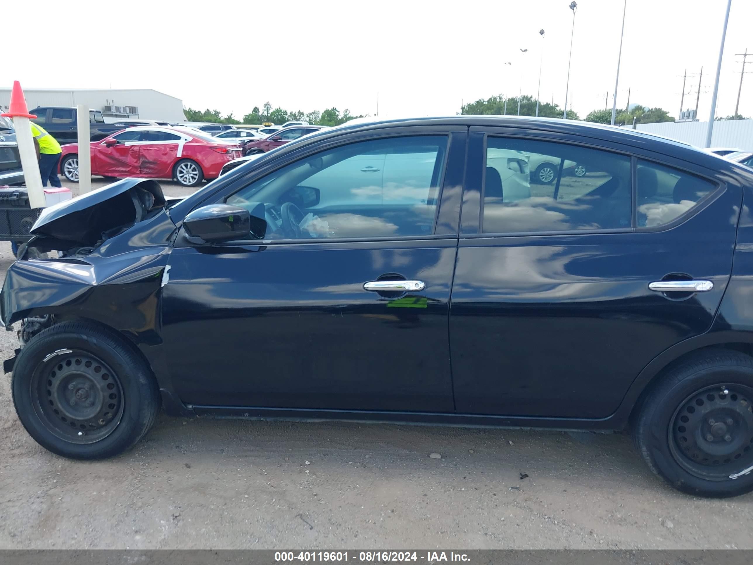 2015 Nissan Versa 1.6 Sv Black vin: 3N1CN7AP0FL937707