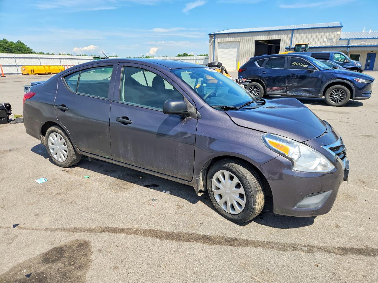 2015 Nissan Versa 1.6 S Plus Серый vin: 3N1CN7AP0FL942583