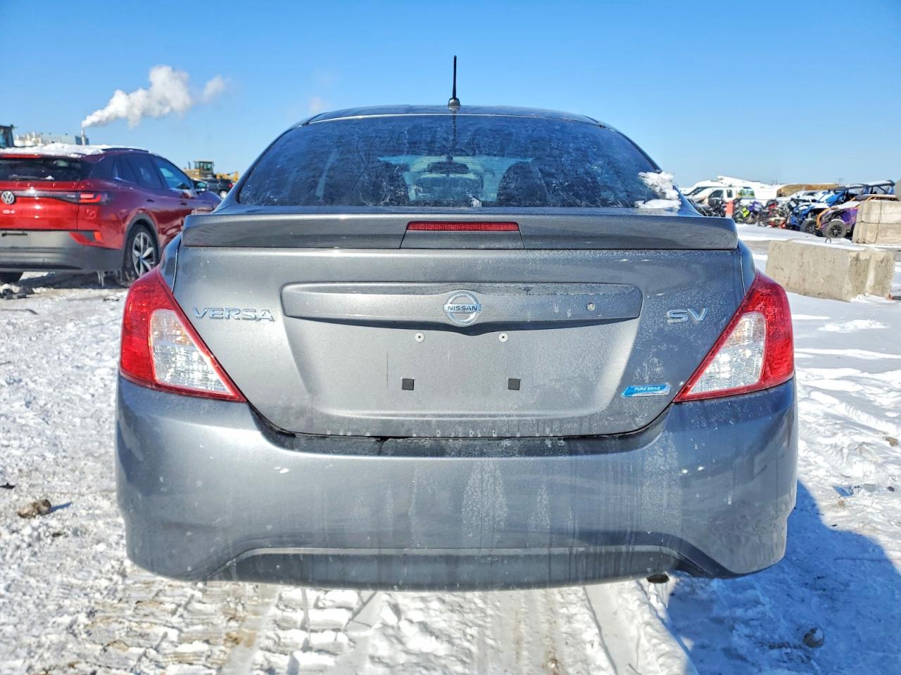 2016 Nissan Versa S Gray vin: 3N1CN7AP0GL880345
