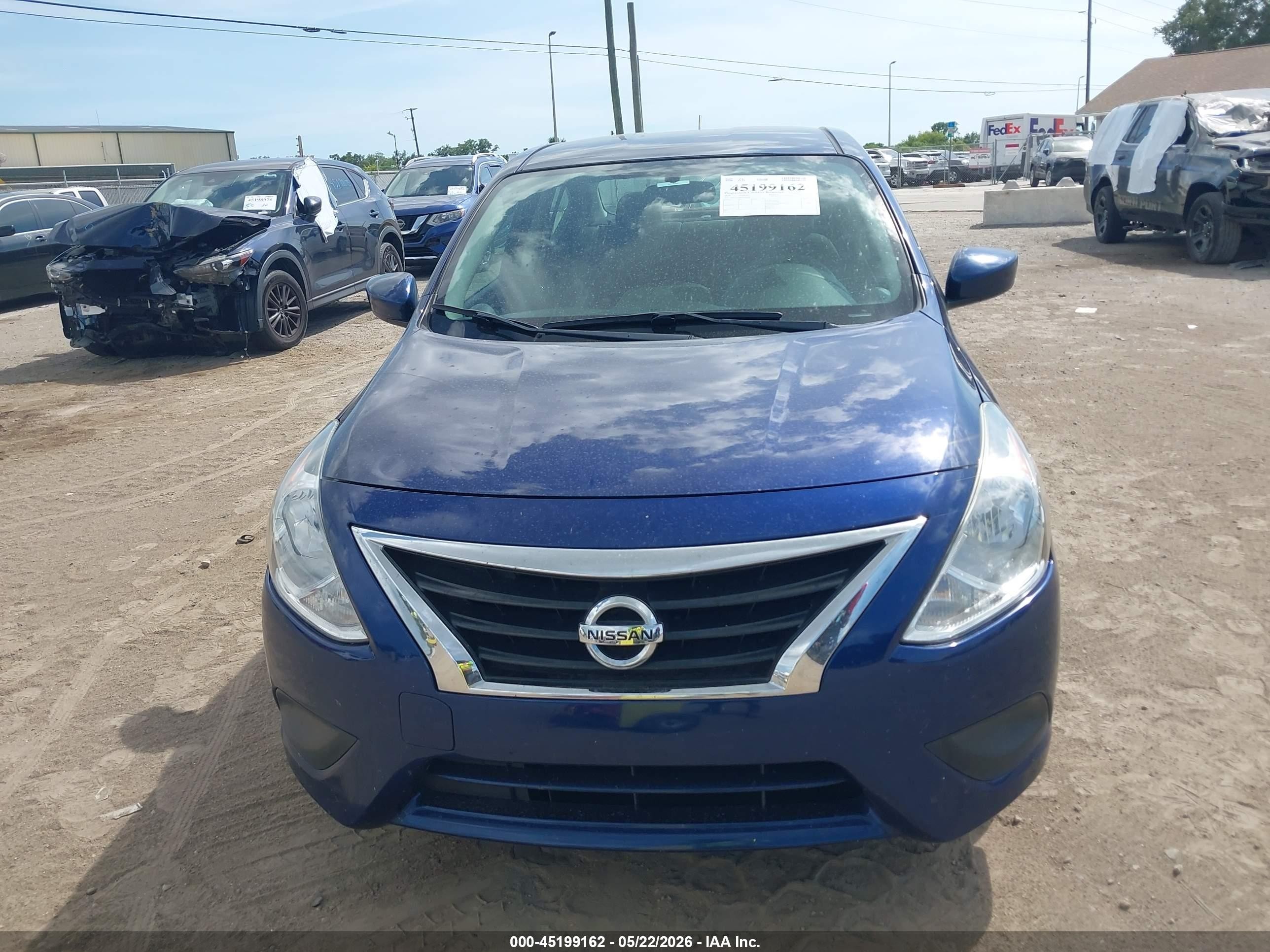2018 Nissan Versa 1.6 Sv Blue vin: 3N1CN7AP0JL858384