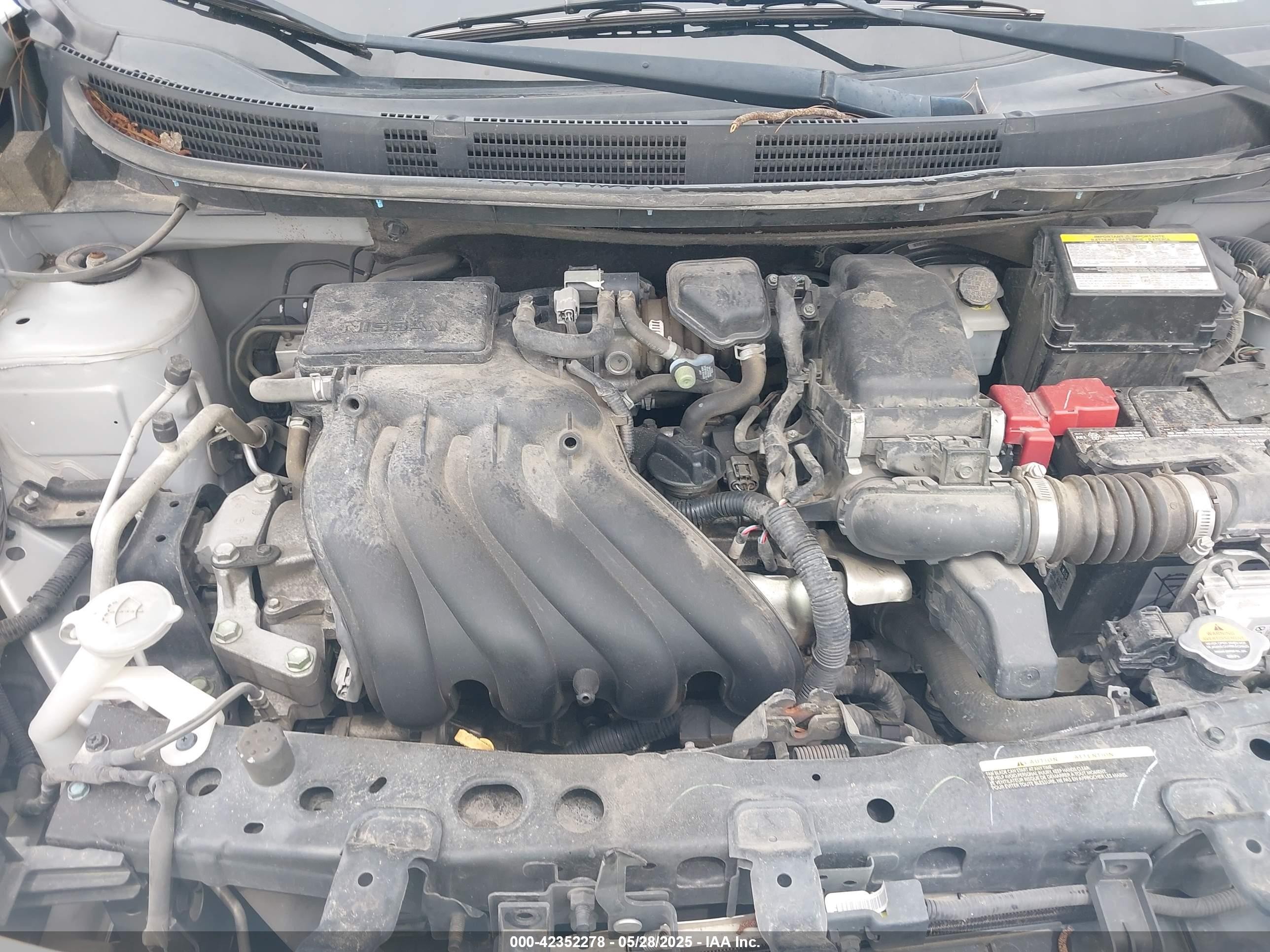 2019 Nissan Versa 1.6 Sv Silver vin: 3N1CN7AP0KL852246