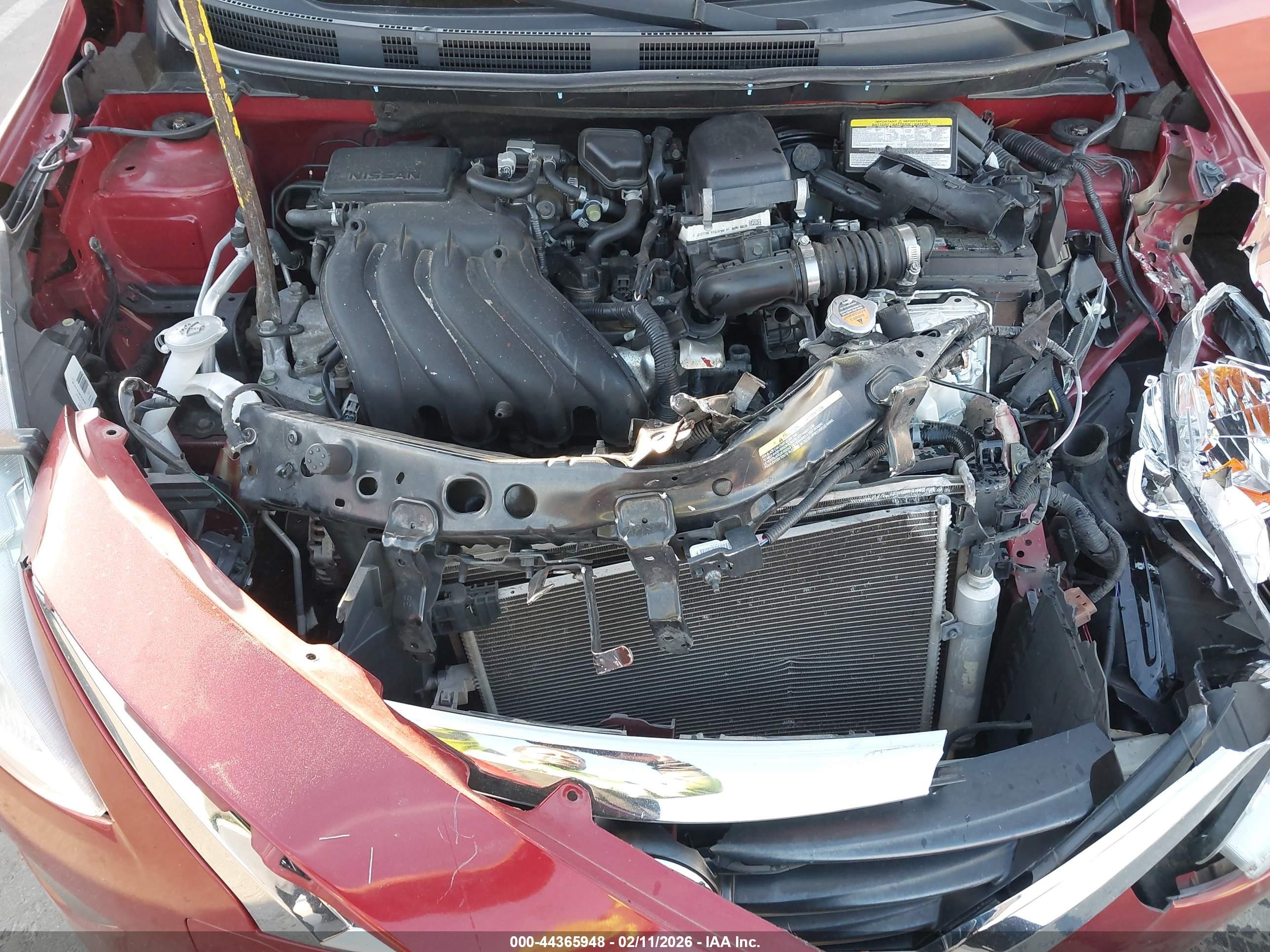 2019 Nissan Versa 1.6 Sv Red vin: 3N1CN7AP0KL856037